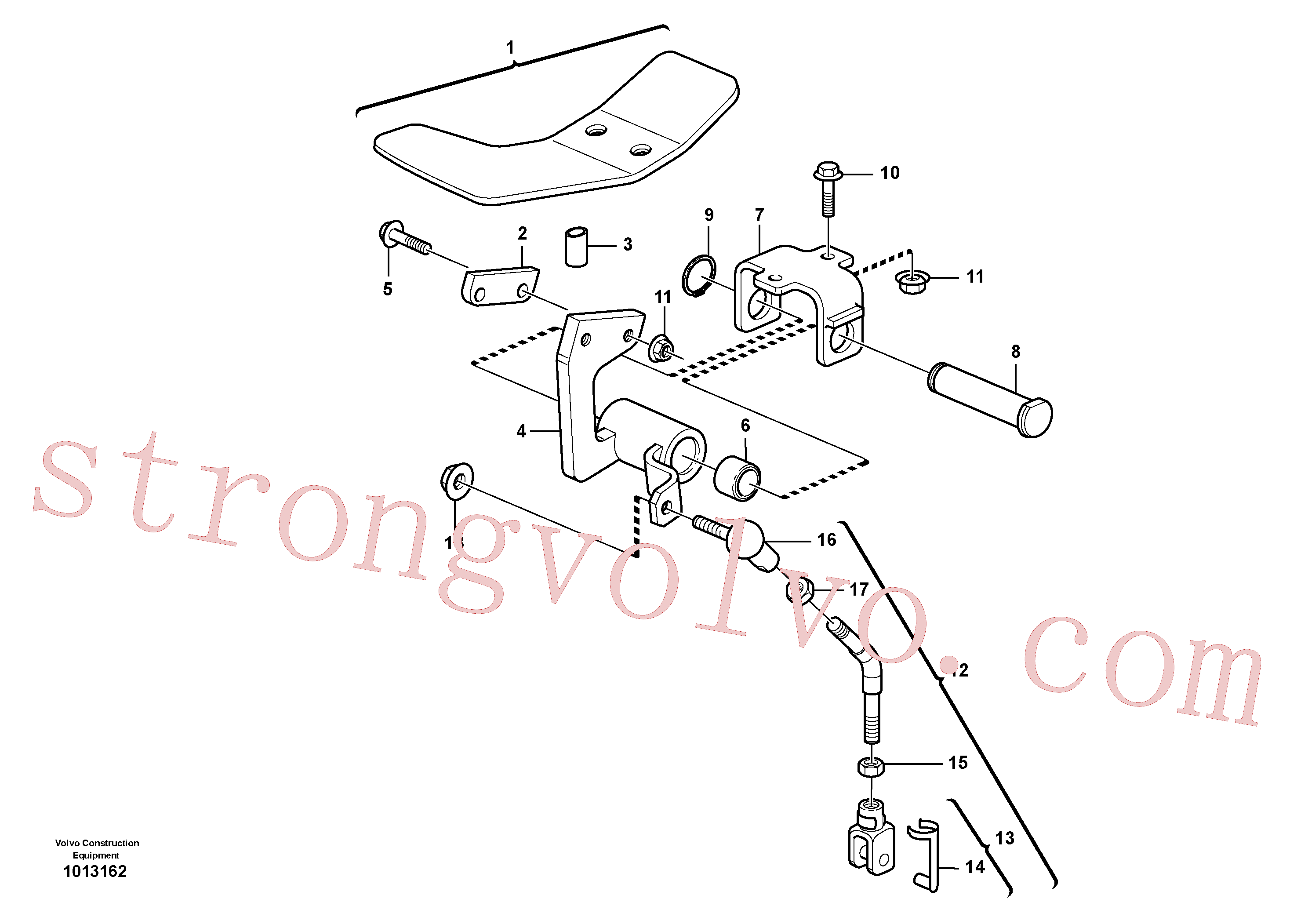 Volvo Acessórios para escavadeira VOE959085 Rótula angular Acessórios