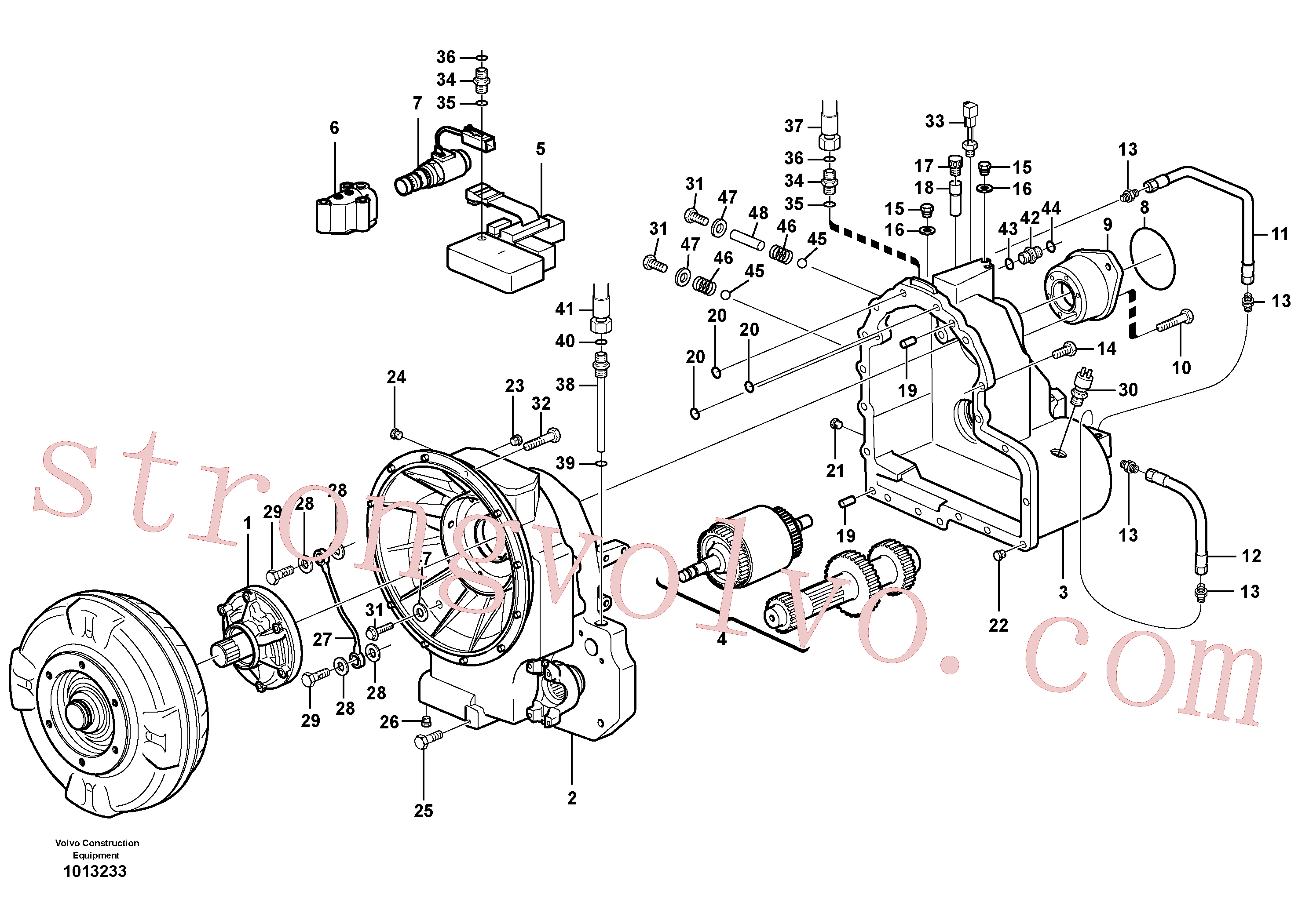 VOE11709134 Volvo Transmissão hidráulica com acessórios(1013233 Montagem)