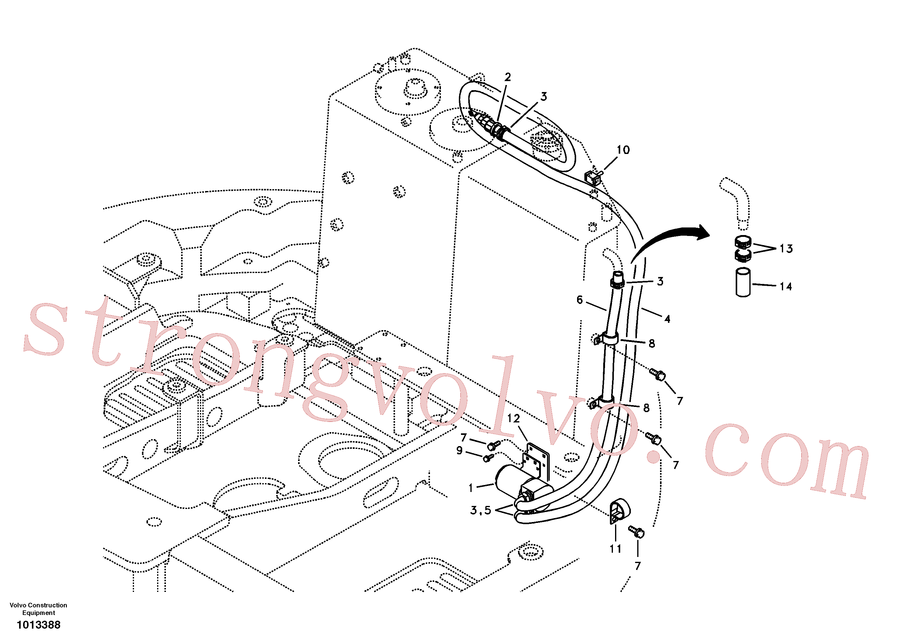 China Made VOE14517754 Clip Volvo Acessórios para escavadeira