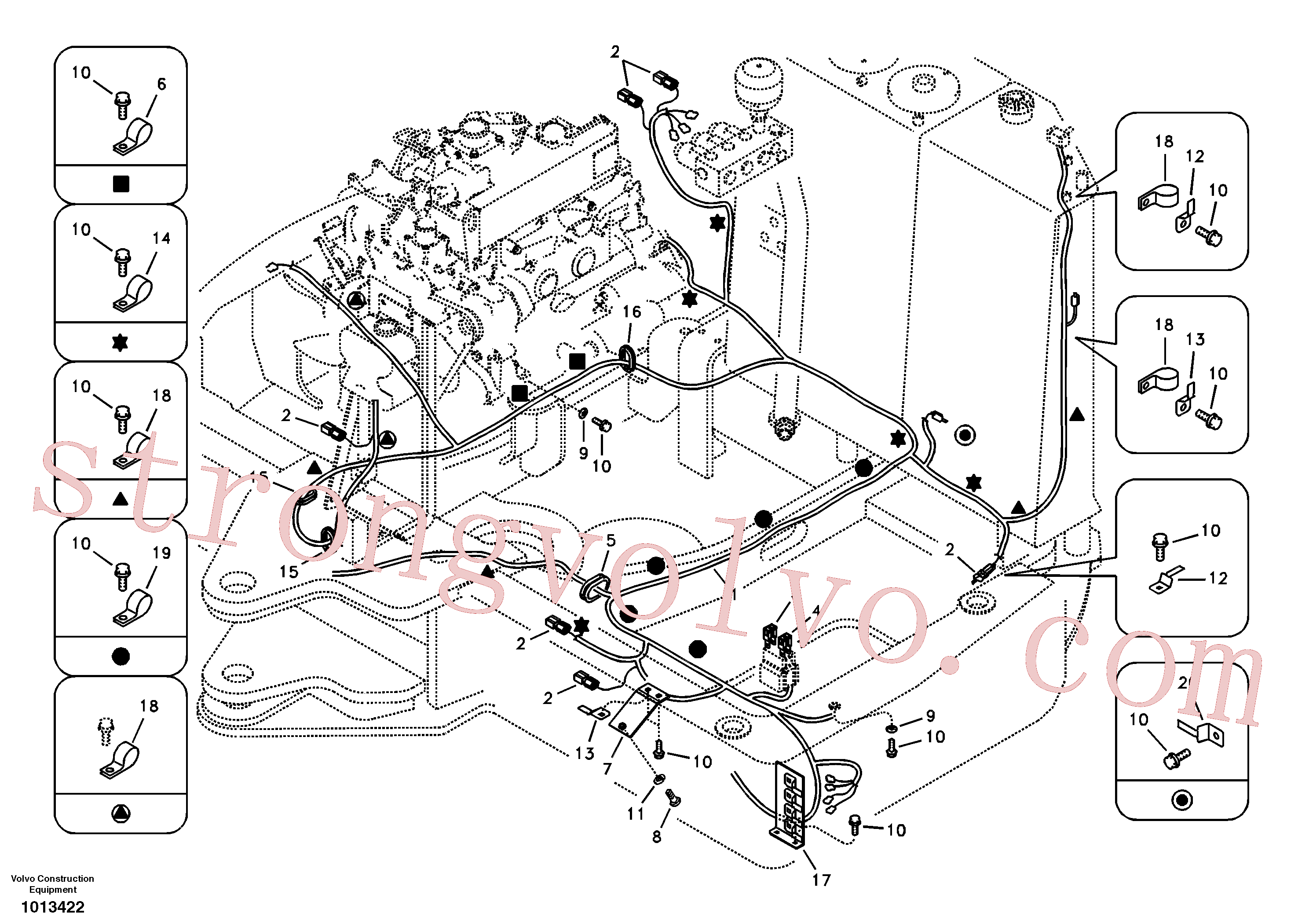VOE14521160 Volvo Cablagem principal(1013422 Montagem)