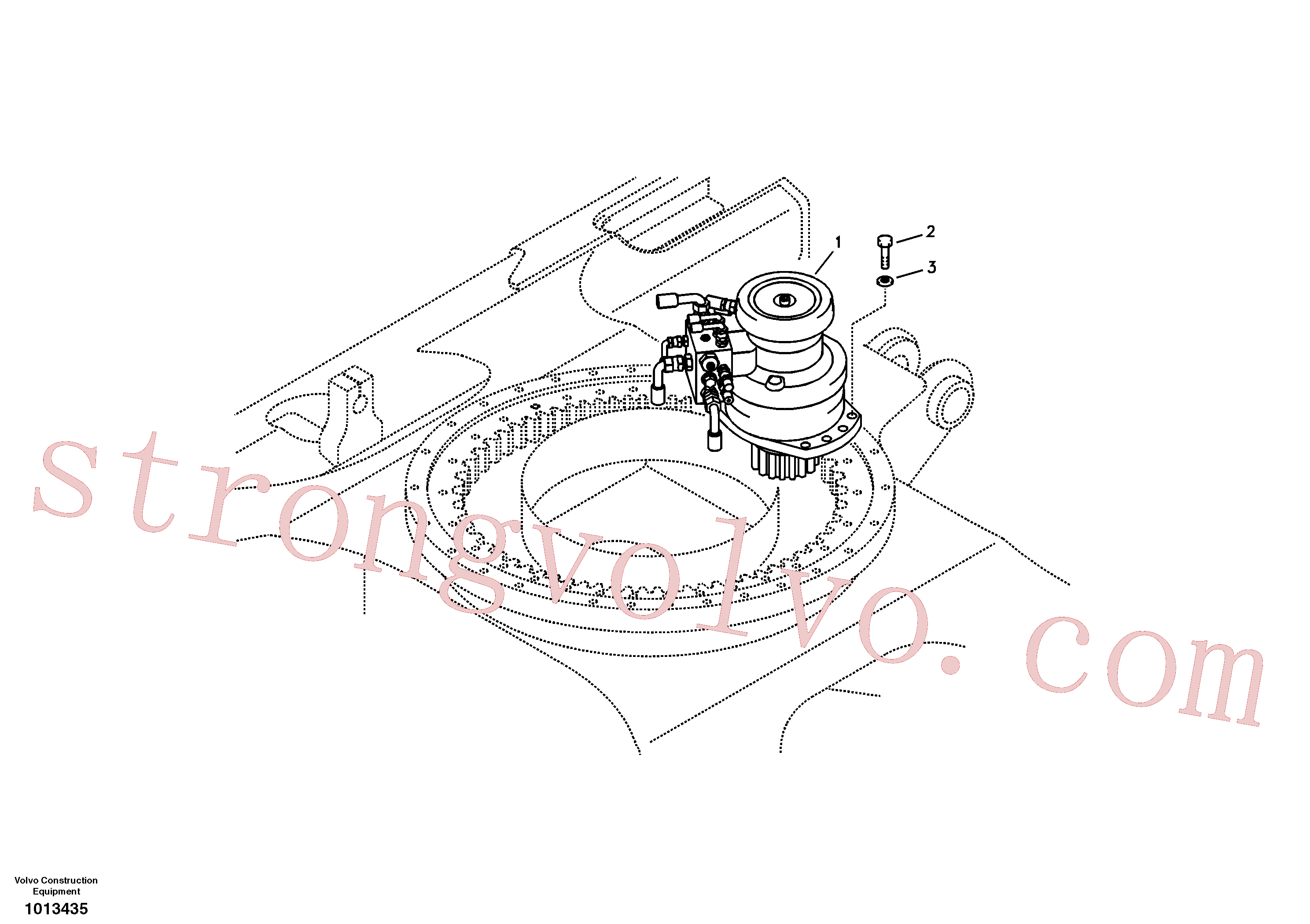 VOE14572717 Swing motor Inscreva-se para Volvo Acessórios para escavadeira