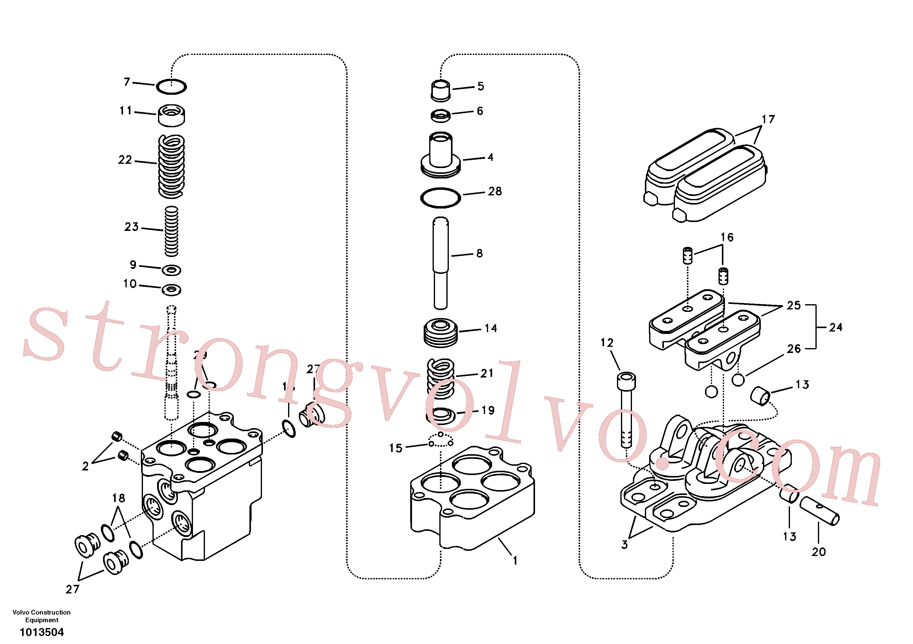 VOE14524333 Volvo Pedal da válvula de comando à distância, motor de curso(1013504 Montagem)