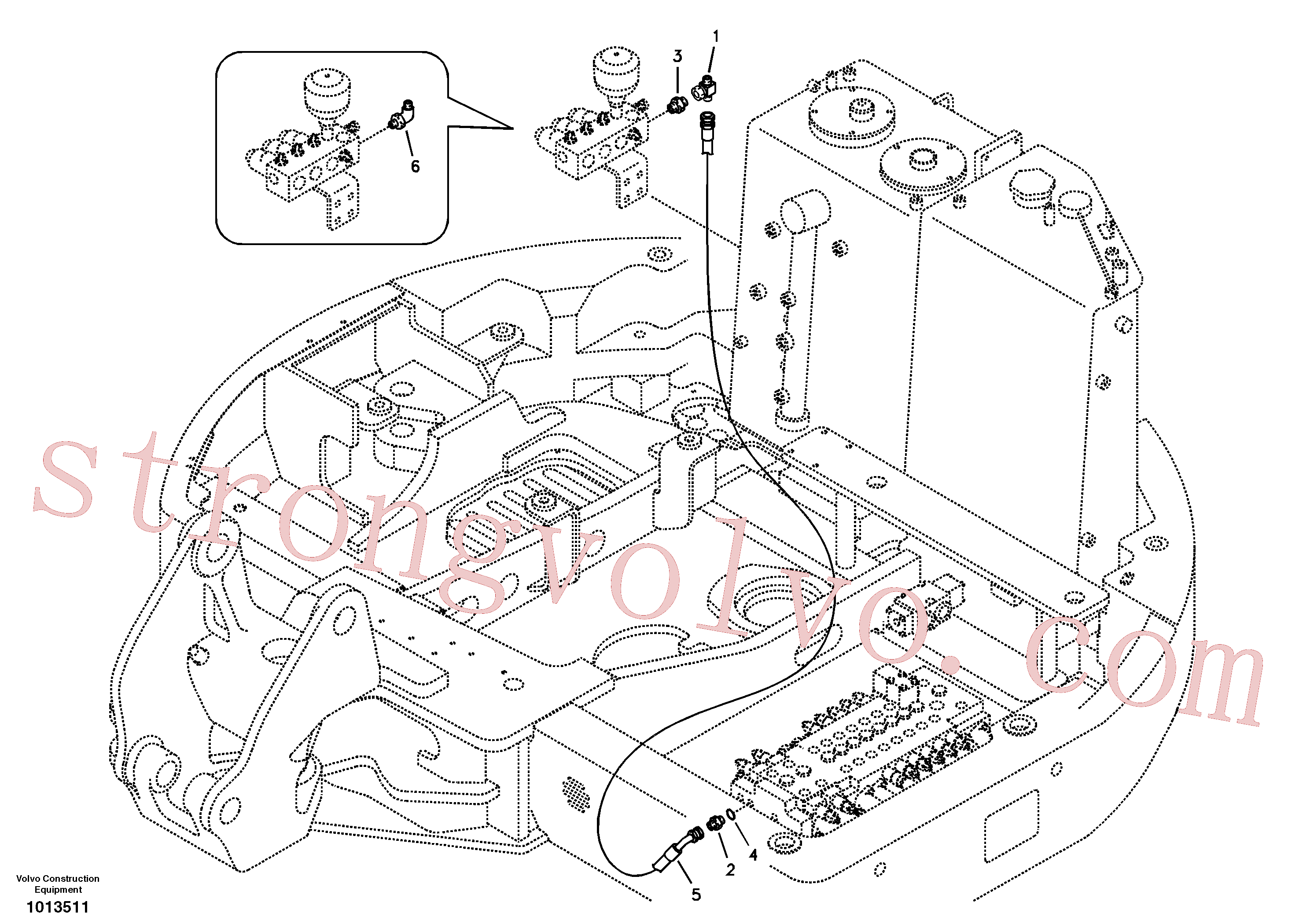 SA9453-03247 Volvo Sistema servo motor, desaceleração automática(1013511 Montagem)