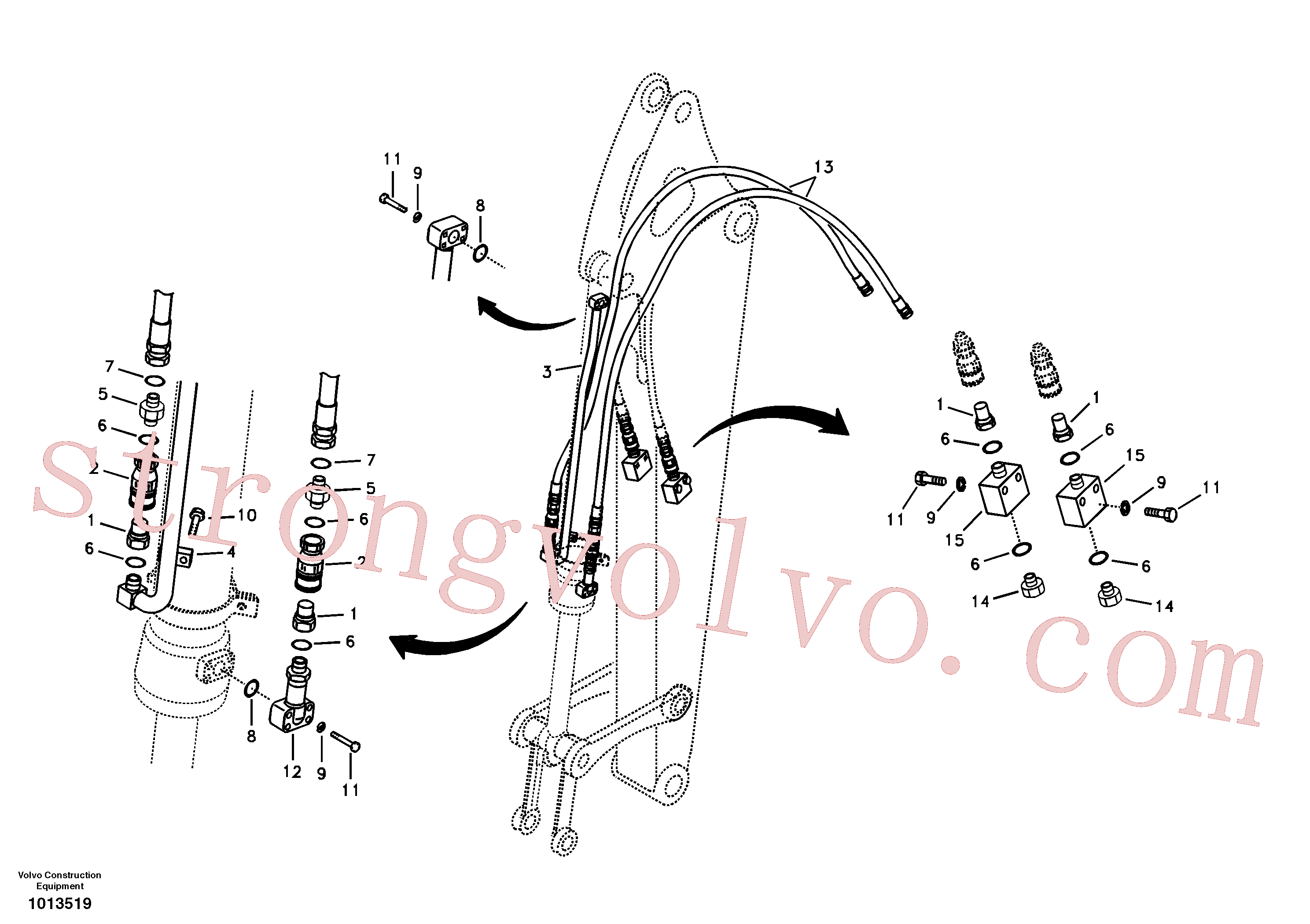 Volvo VOE14508585 Bloco Volvo Acessórios para escavadeira