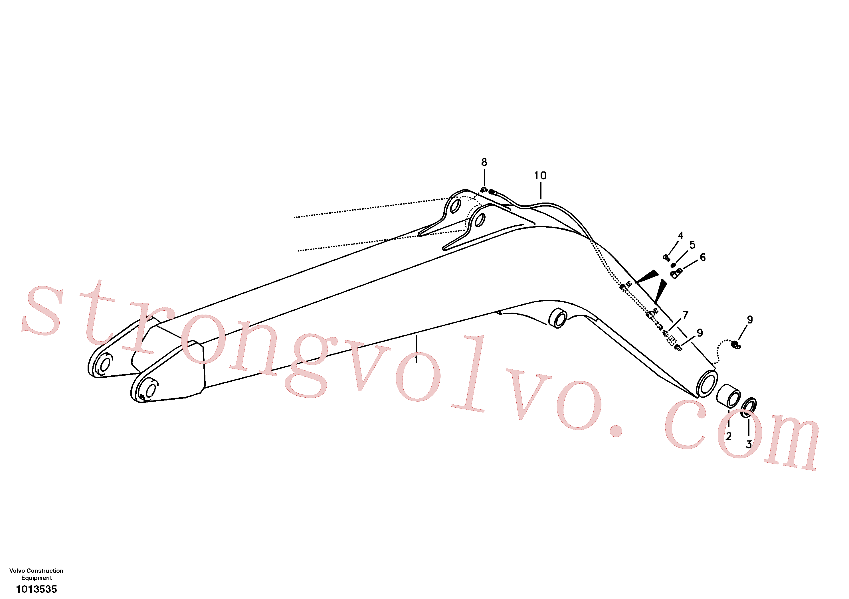 VOE14520799 Boom Volvo escavadeira