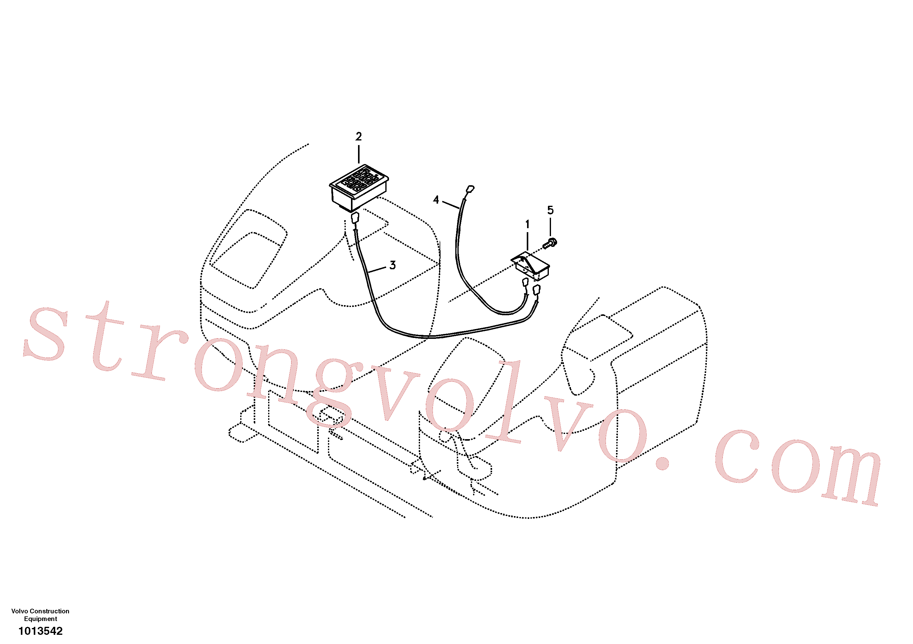 Atacado VOE14519634 Chicote cabos Volvo escavadeira