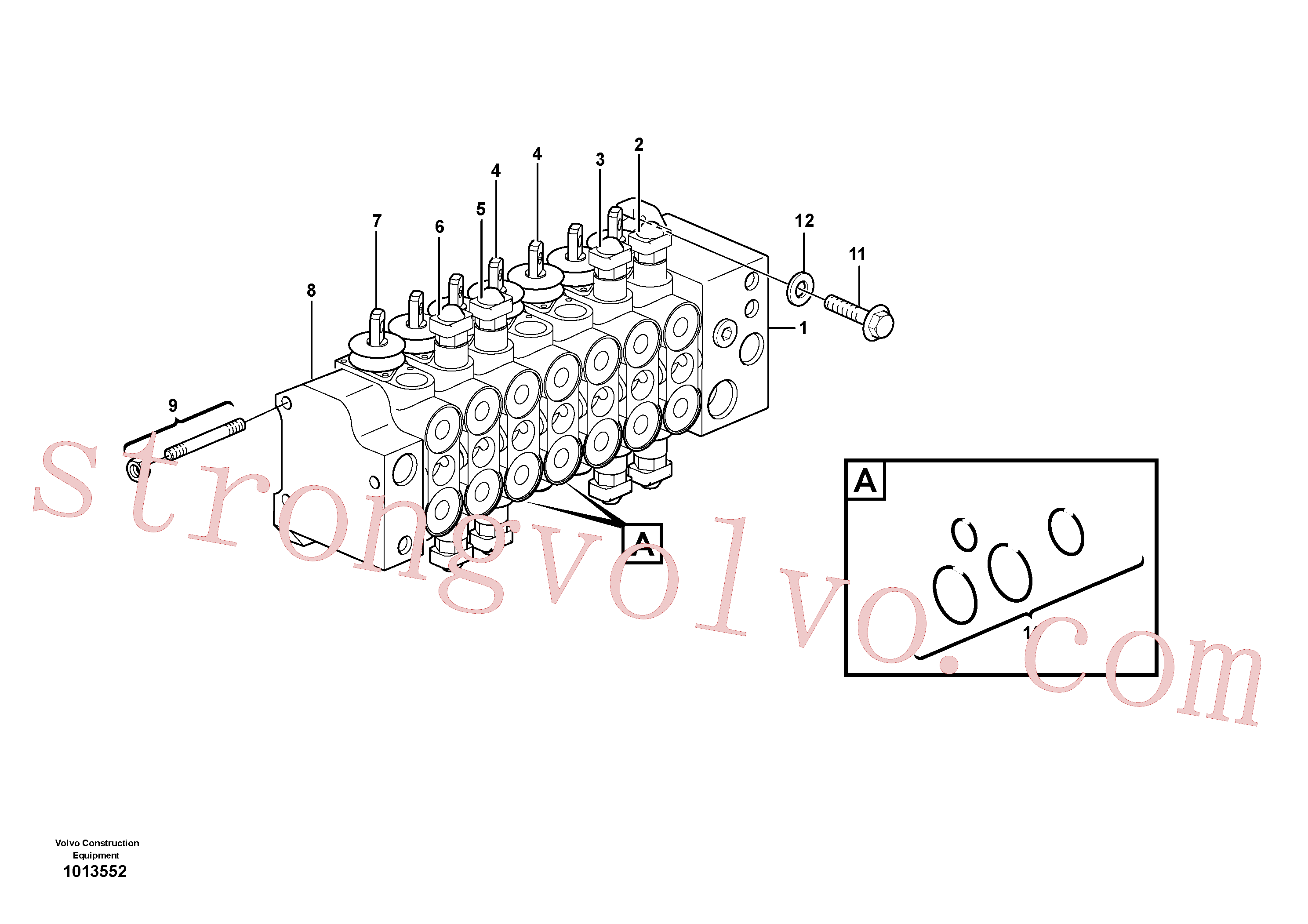 VOE11712885 Válvula direcional Inscreva-se para Volvo Acessórios para escavadeira