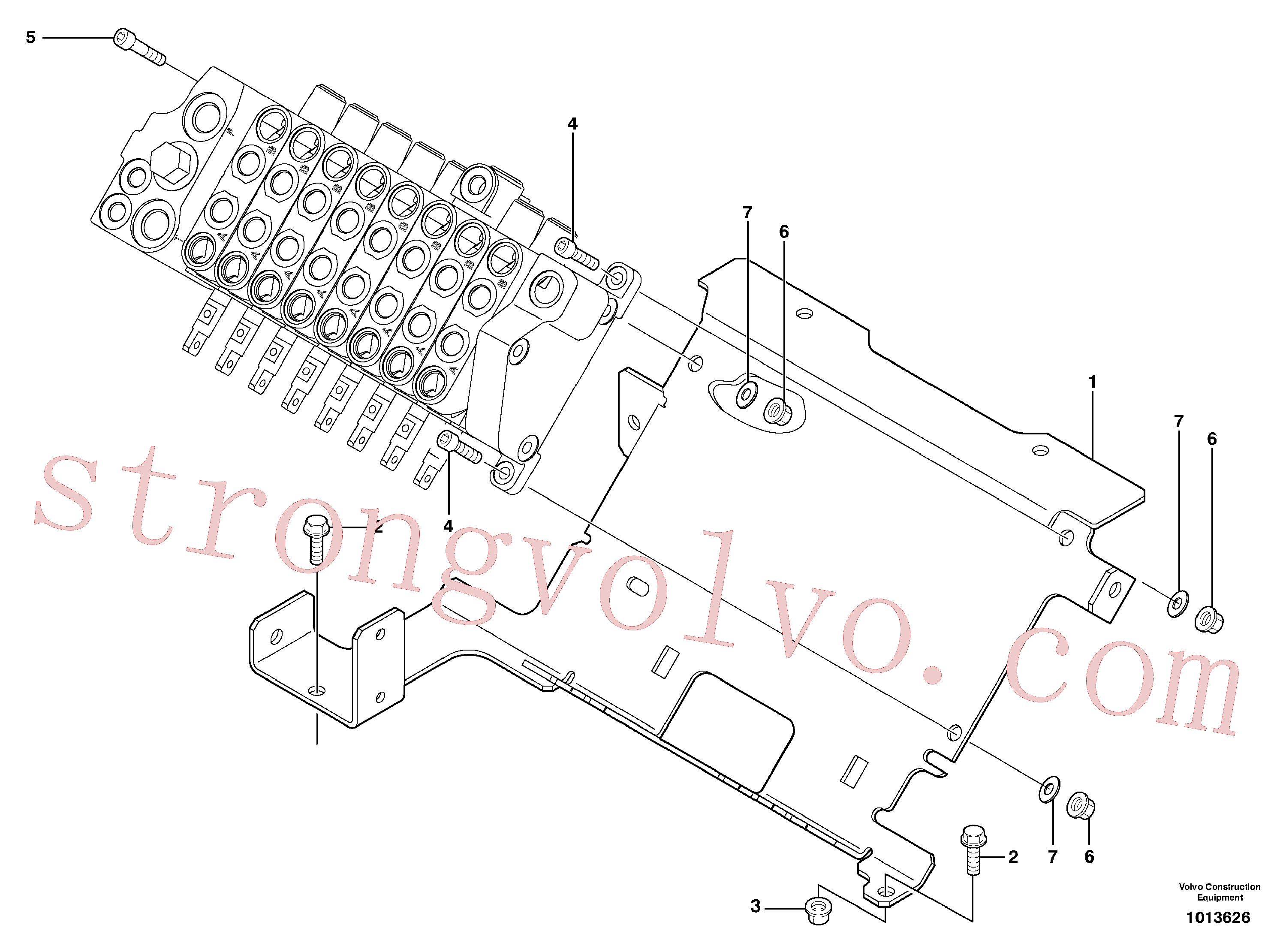 Volvo Acessórios para escavadeira VOE11800087 Support Acessórios