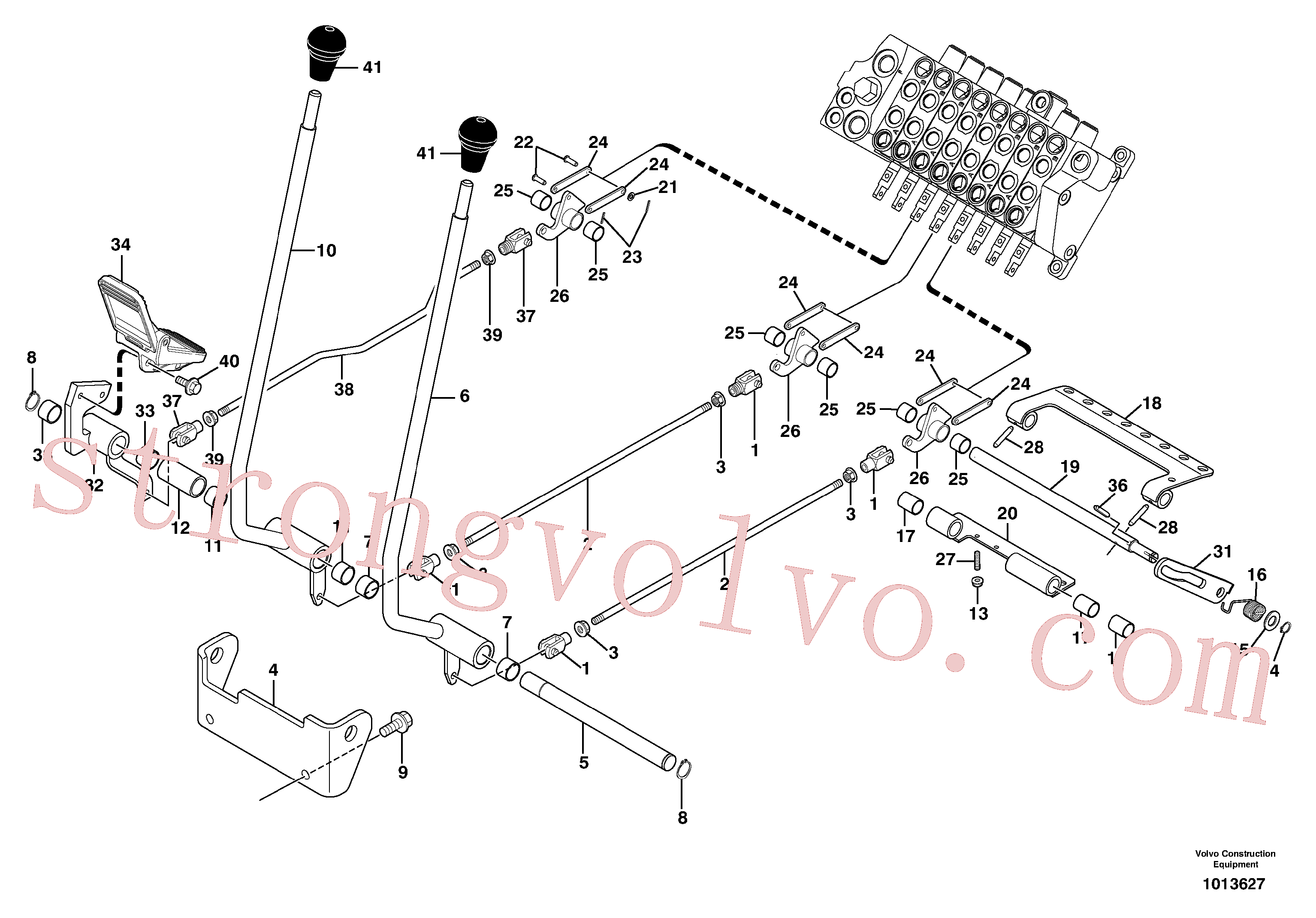 VOE11800139 Suporte Volvo escavadeira