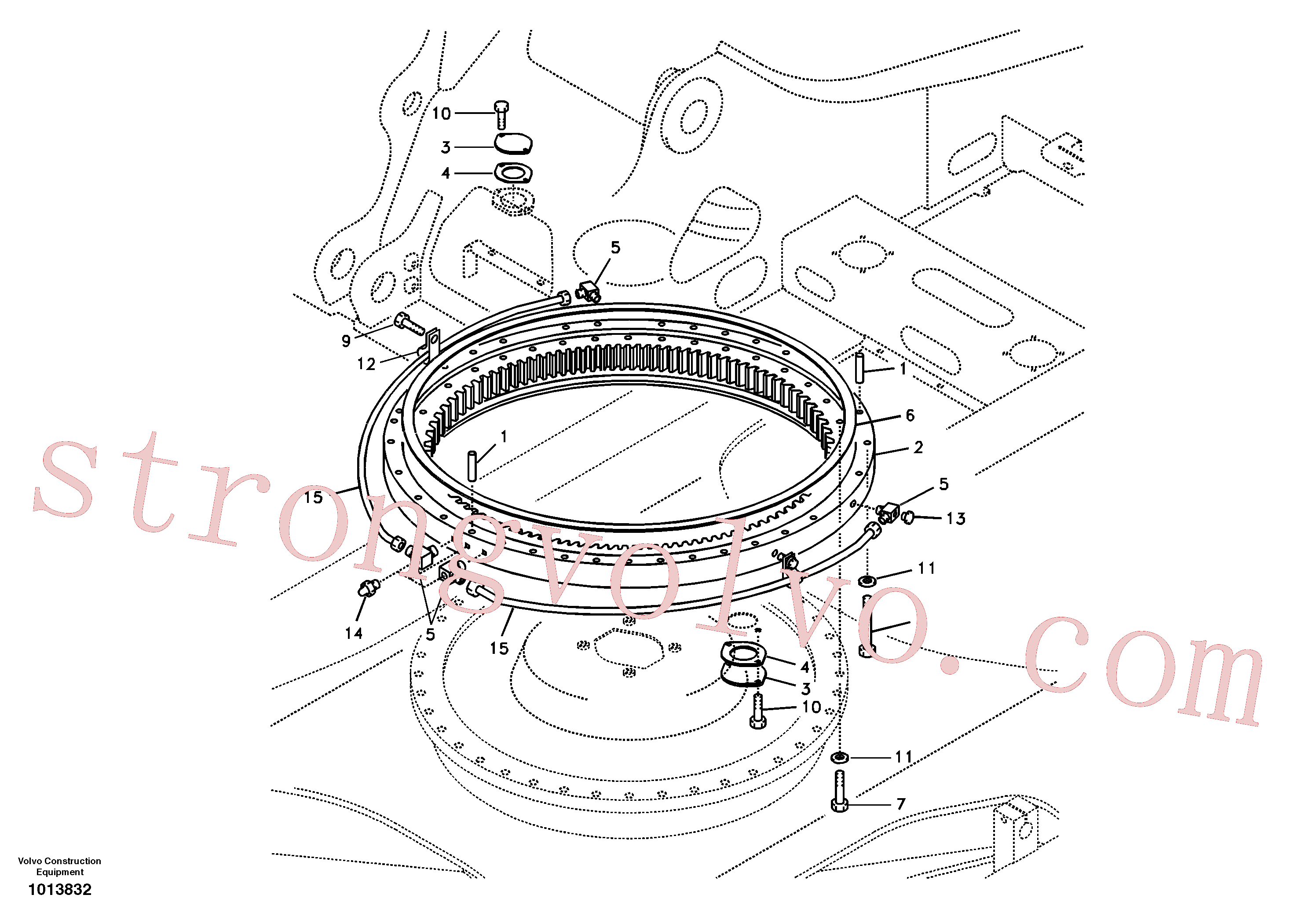 SA1050-63450 Volvo Sistema de articulação(1013832 Montagem)