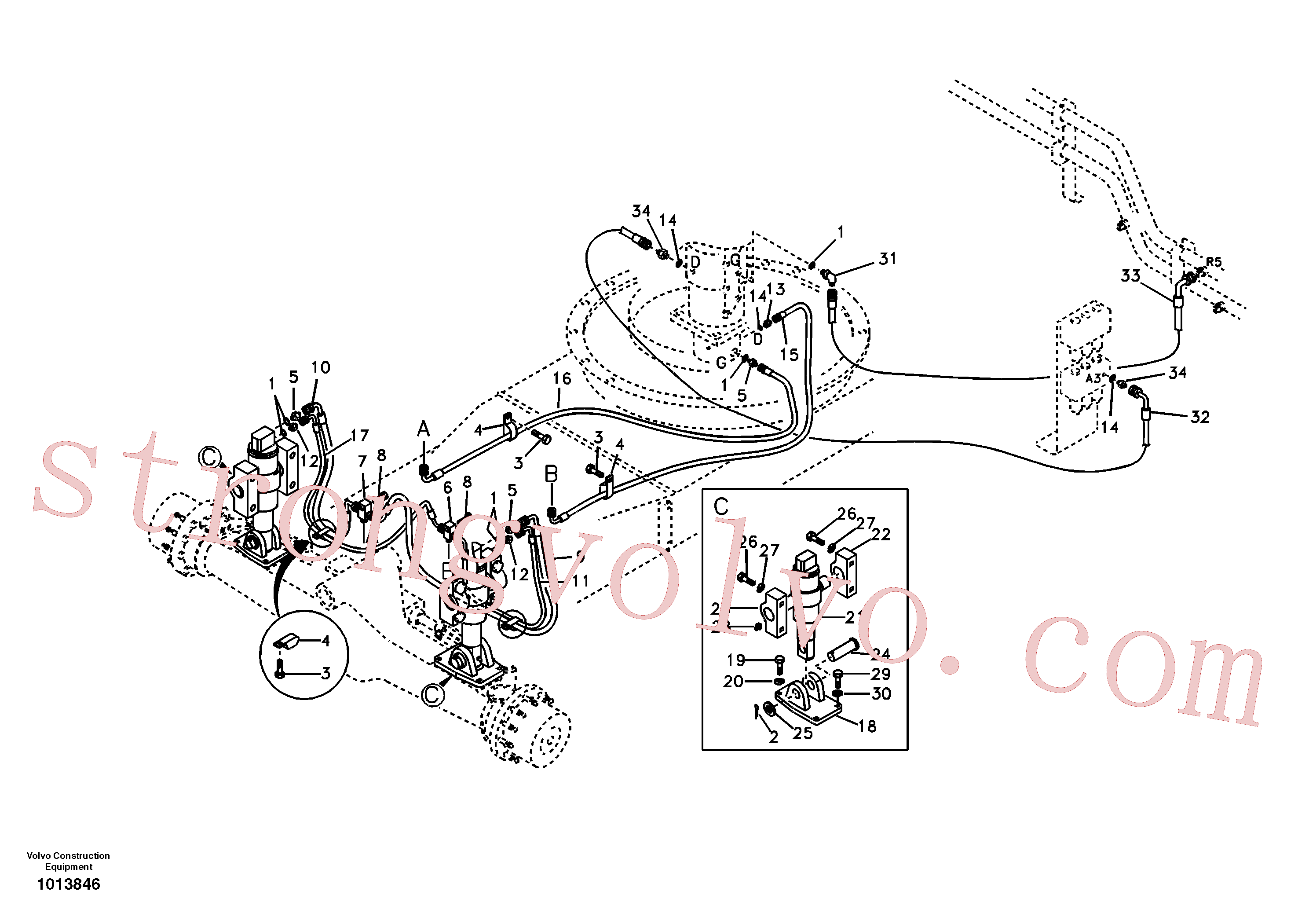 SA9453-03232 Volvo(1013846 Montagem)