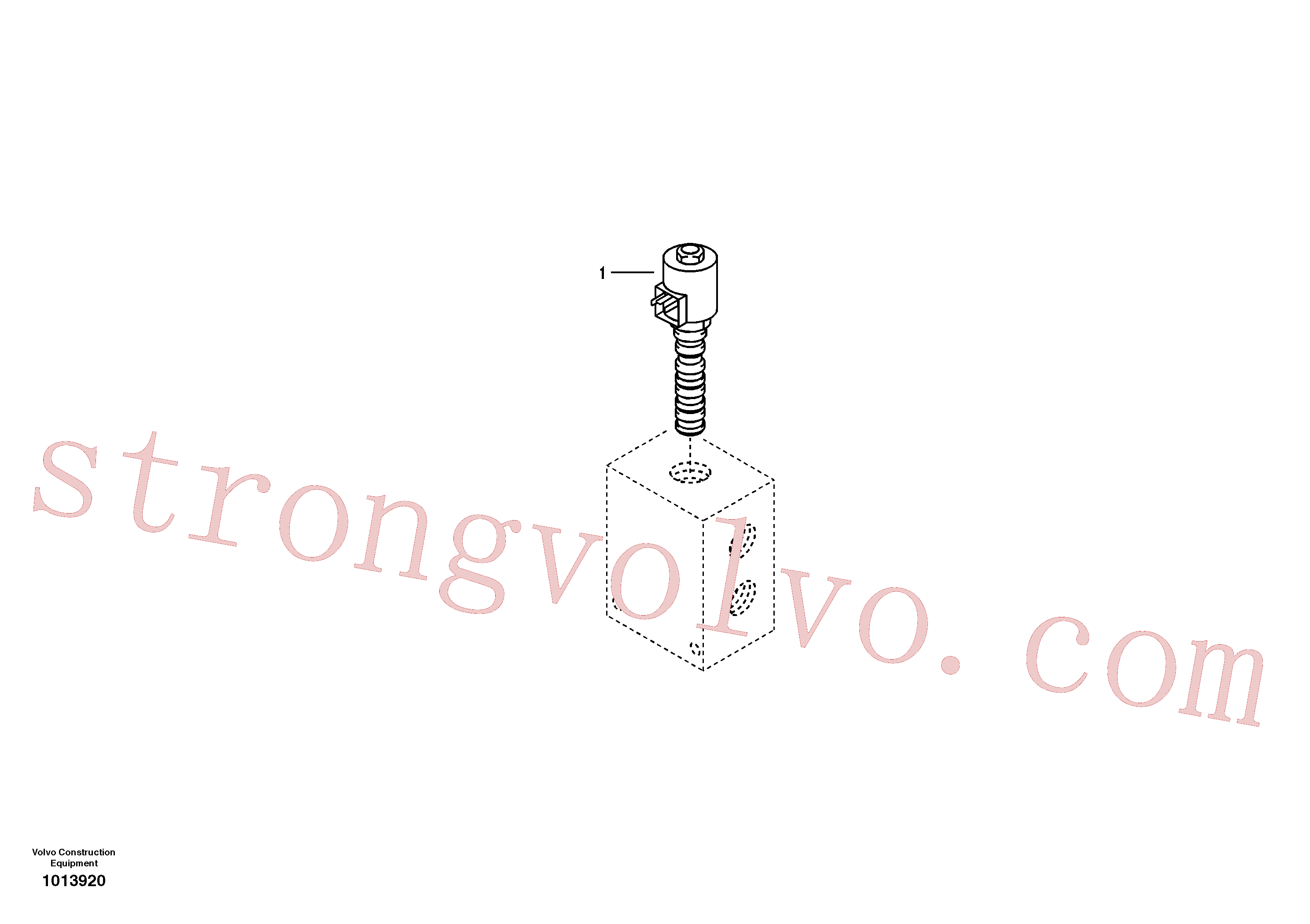 VOE14522411 Volvo Válvula, encaixe rápido(1013920 Montagem)