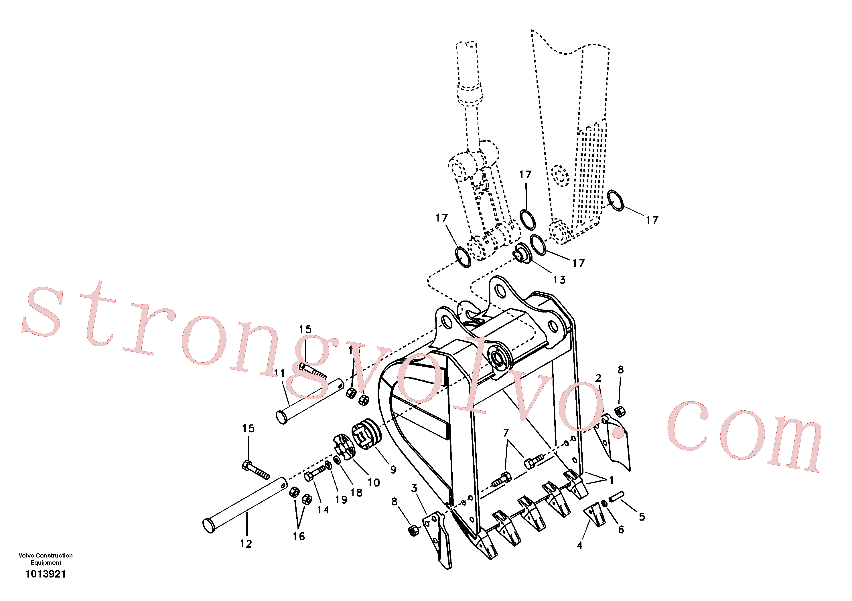 SA1172-01071 Volvo Balde(1013921 Montagem)