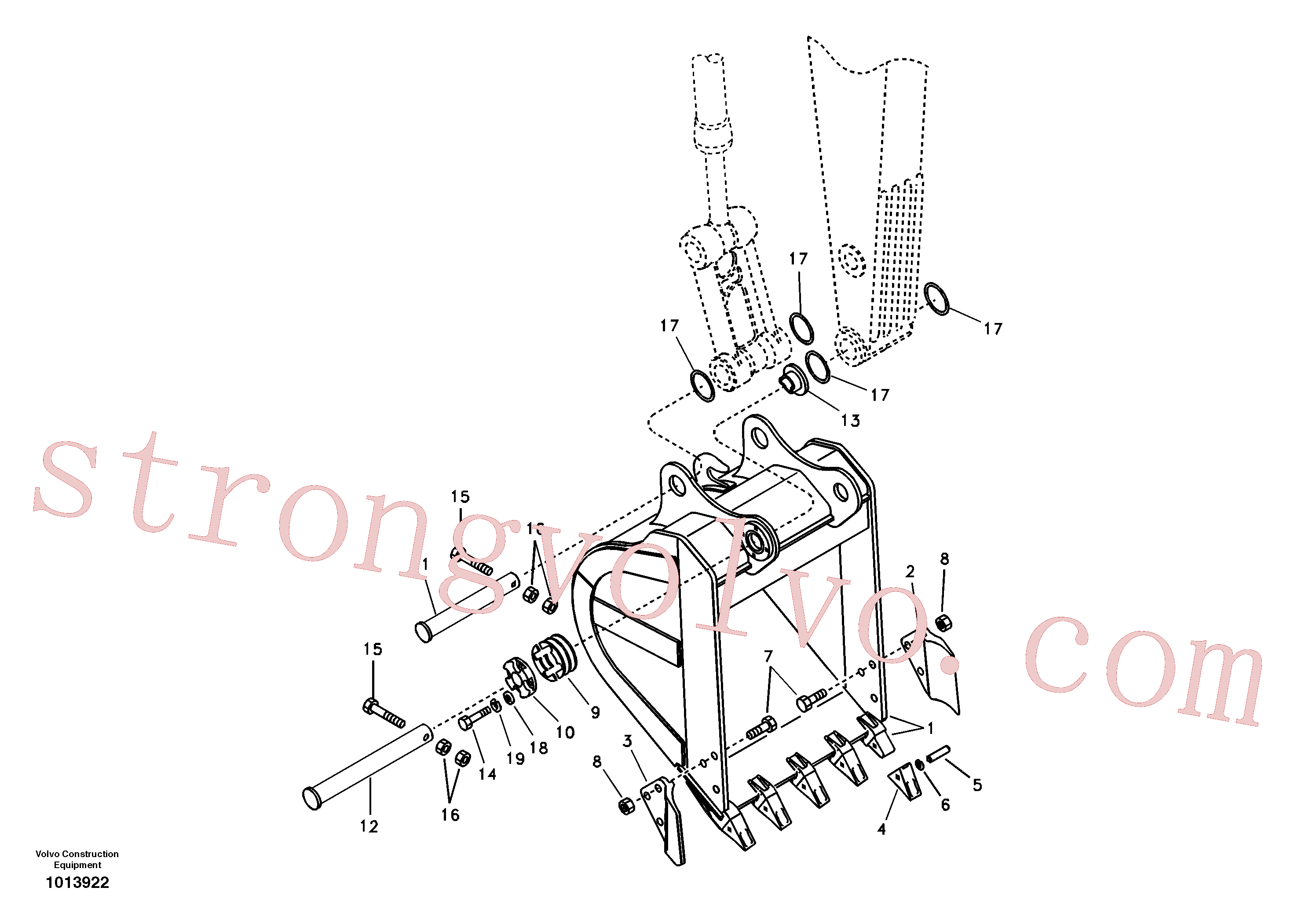 SA1172-01081 Volvo Balde(1013922 Montagem)
