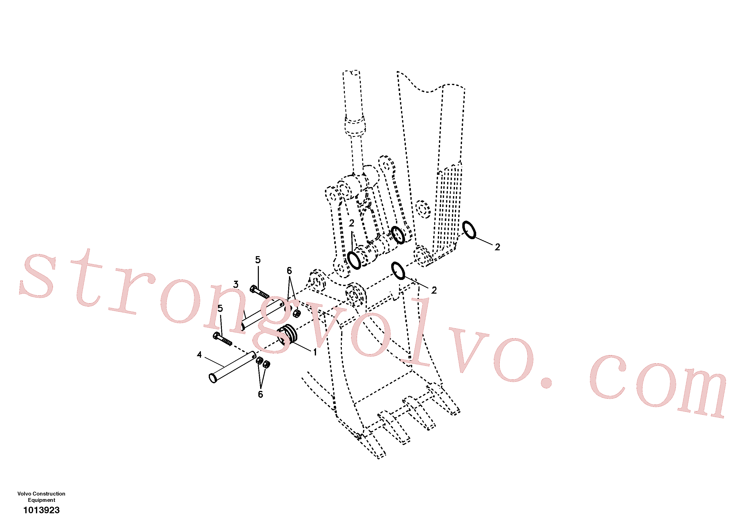 SA1172-03420 Volvo Articulação para sem balde(1013923 Montagem)