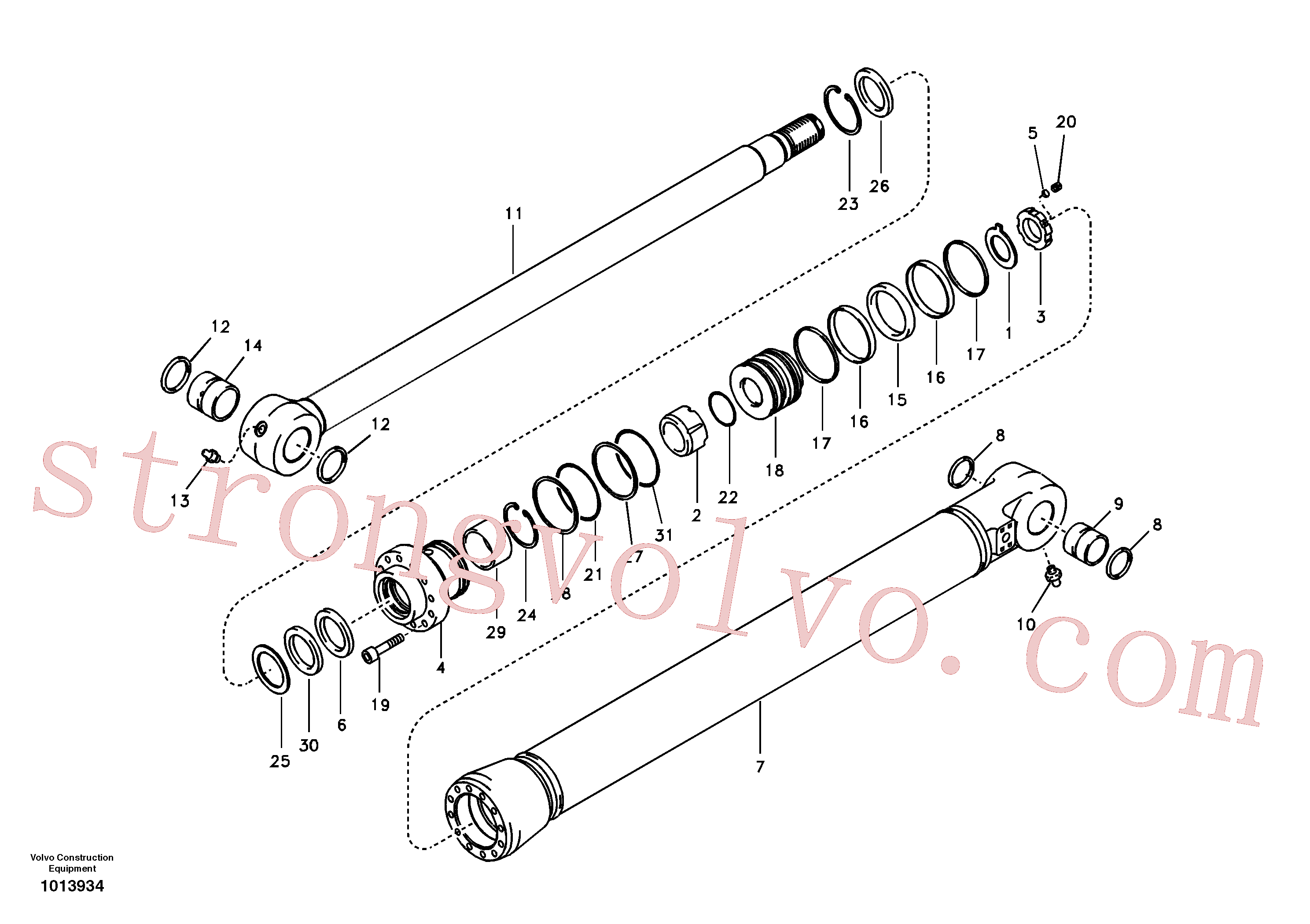 Atacado VOE14589156 Jogo de vedação Volvo escavadeira