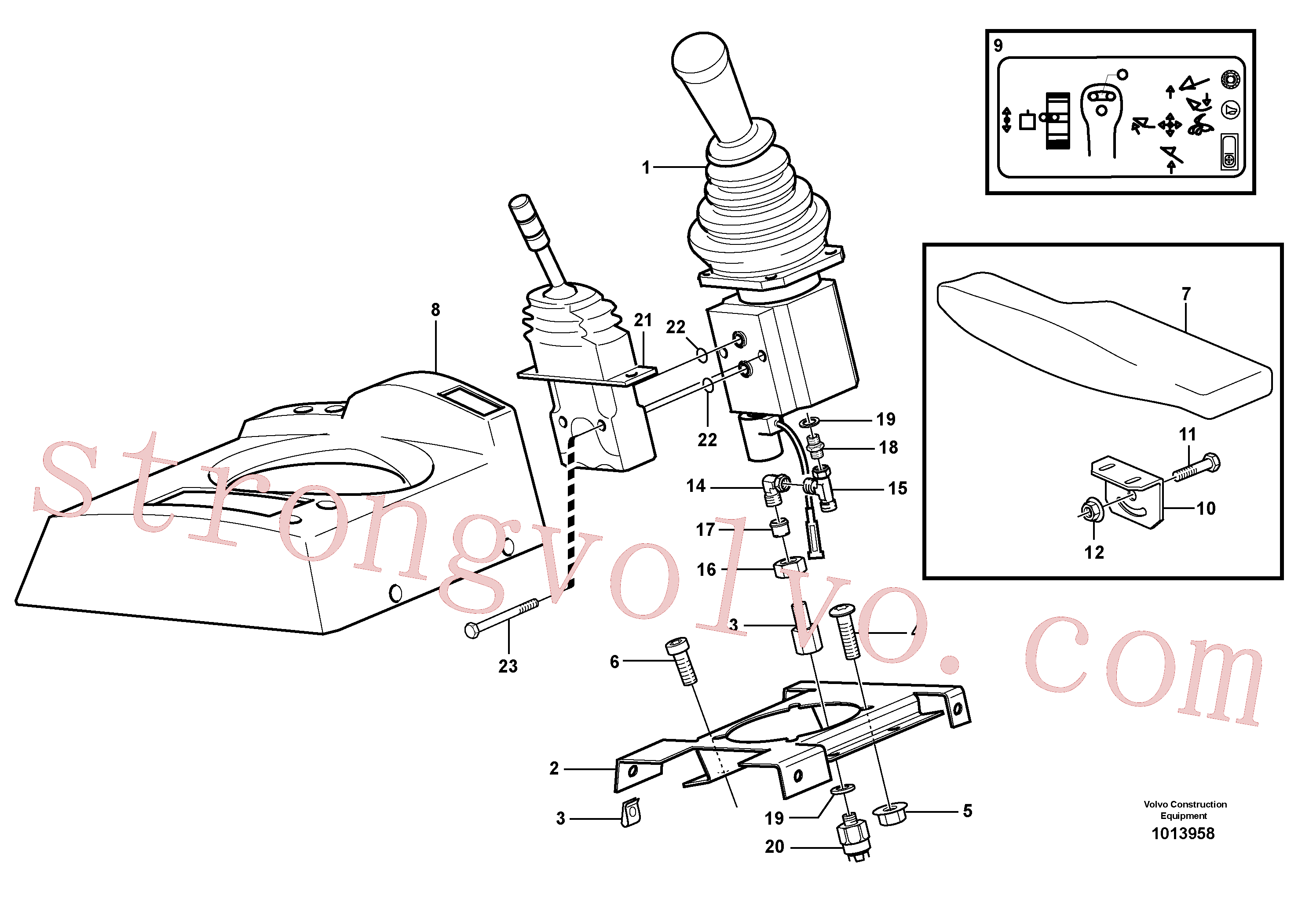 VOE11164355 Volvo Válvula servomotora com acessórios.(1013958 Montagem)
