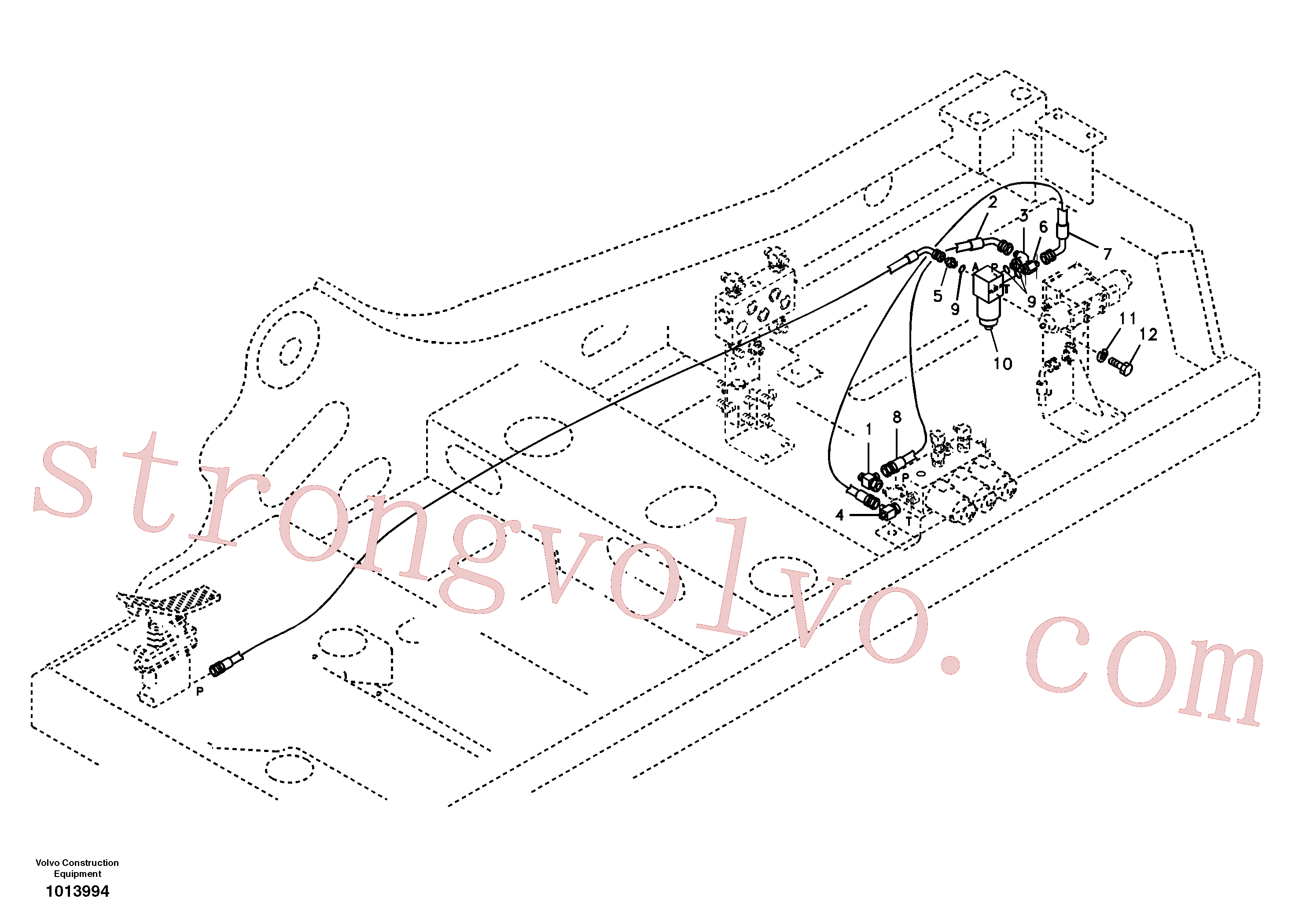 SA9453-02216 Volvo Sistema servomotor, martelo e corte(1013994 Montagem)
