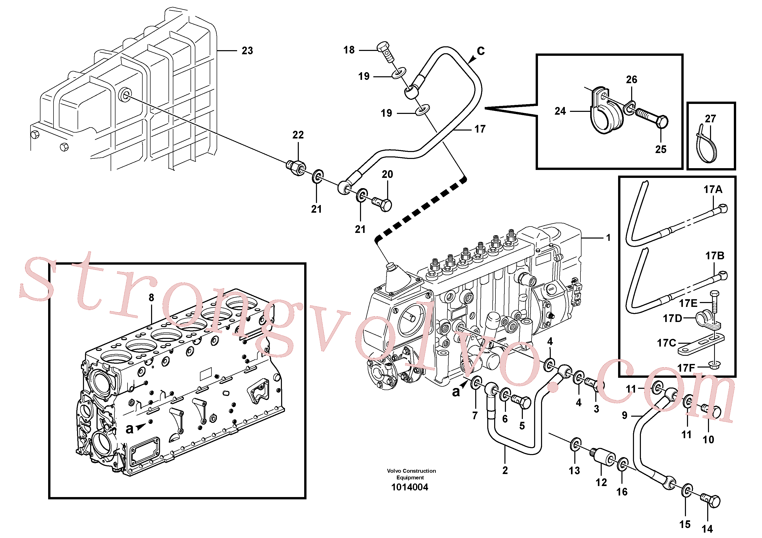 Volvo Acessórios para escavadeira VOE940133 Parafuso Acessórios
