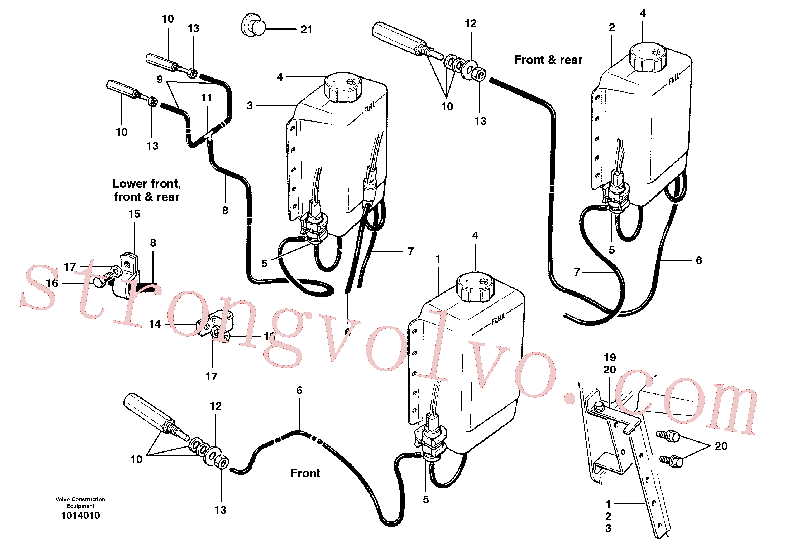 CH30A-04ZI Volvo Lavador do para-brisa(1014010 Montagem)