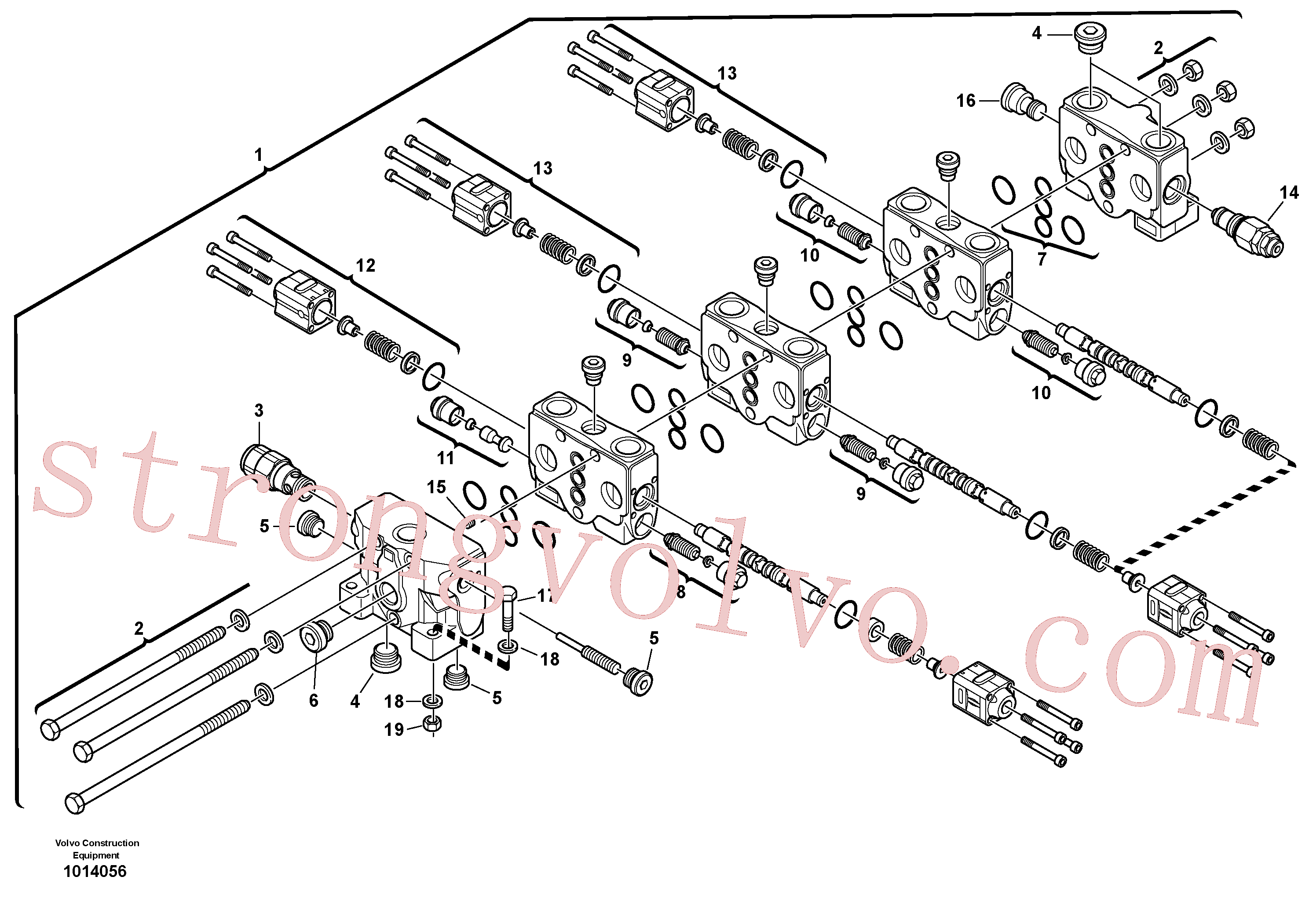 VOE11370780 Parafuso Volvo escavadeira