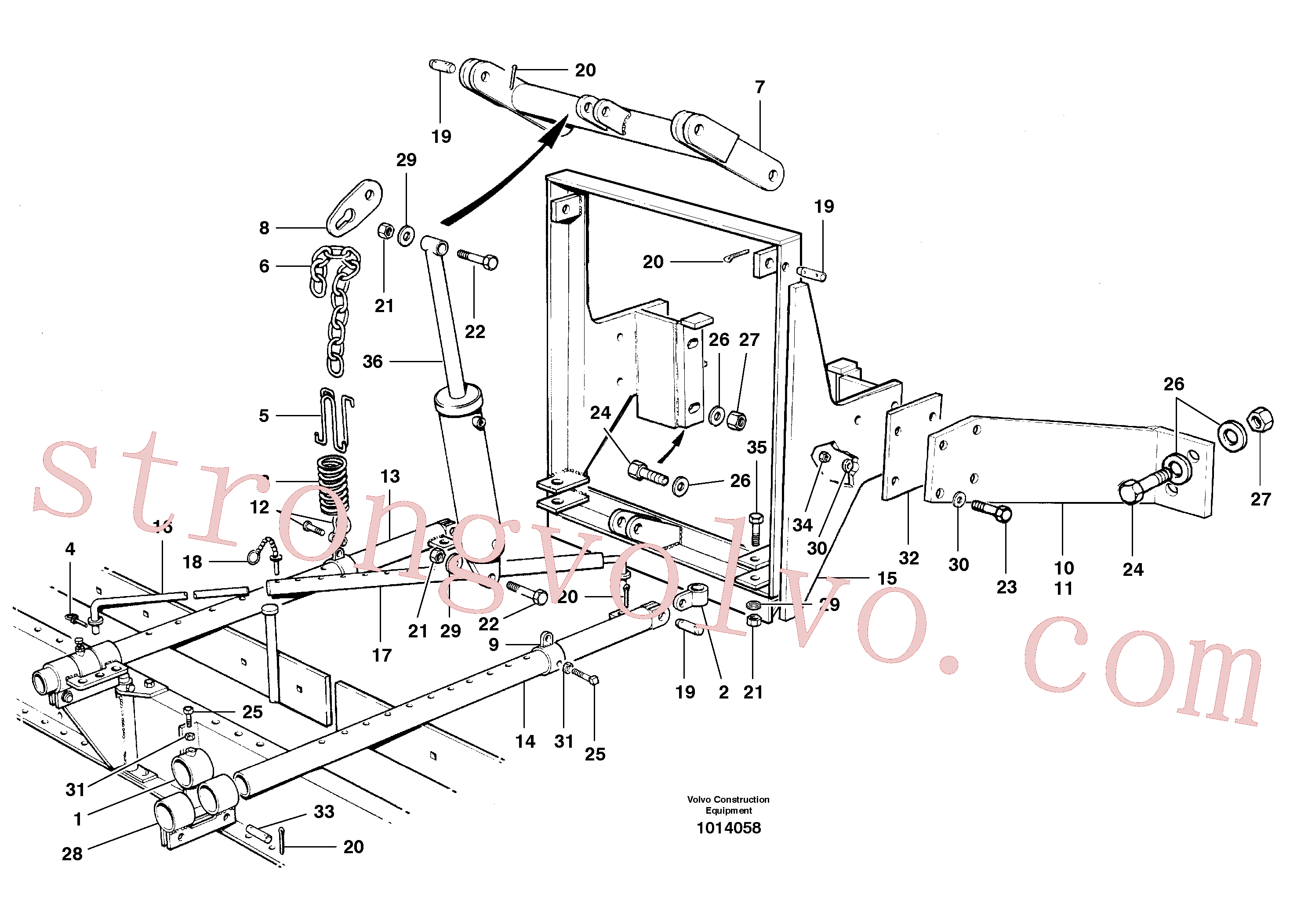China Made VOE60110031 Hexagon screw Volvo Acessórios para escavadeira
