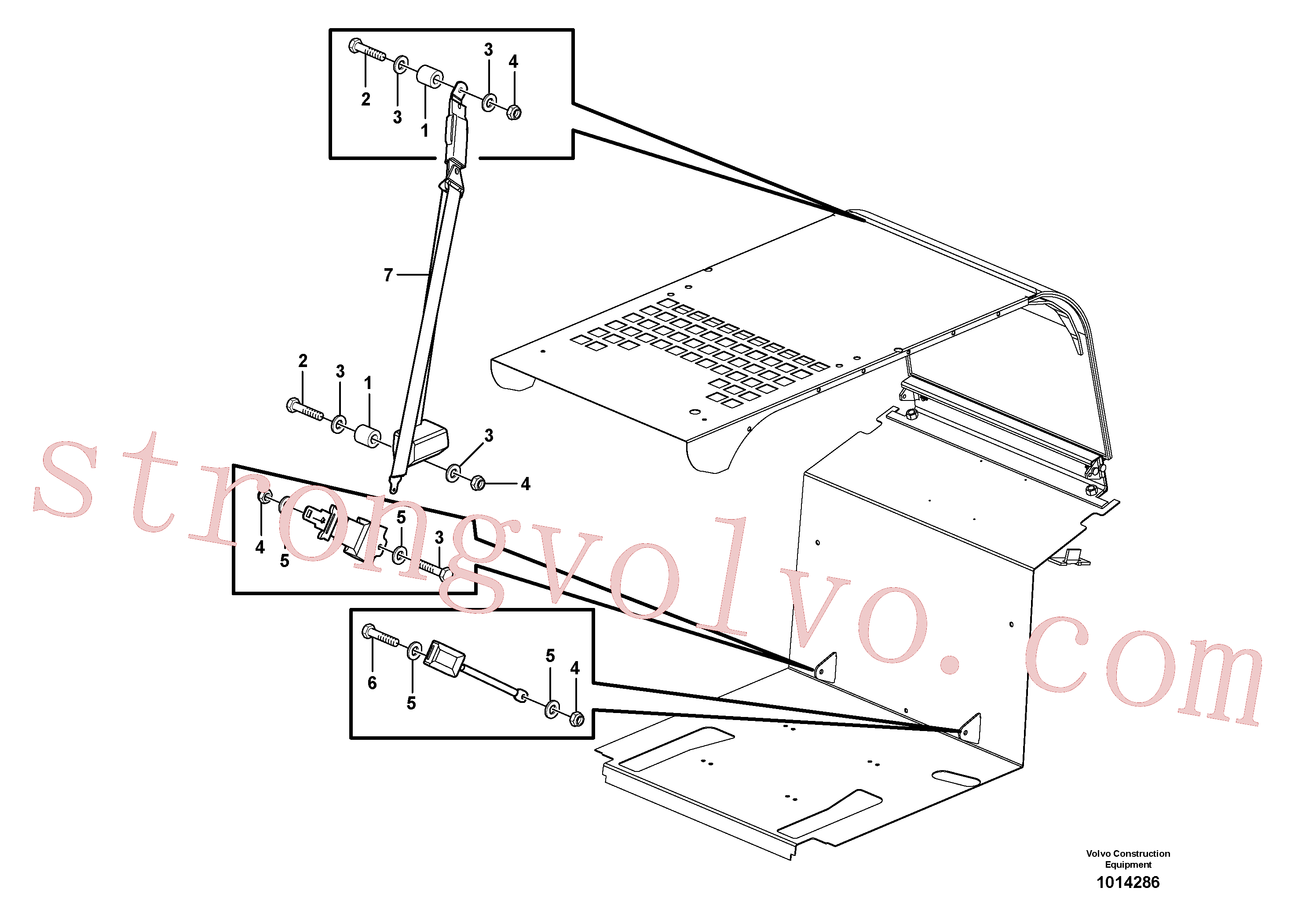 VOE950354 Volvo Banco do operador(1014286 Montagem)
