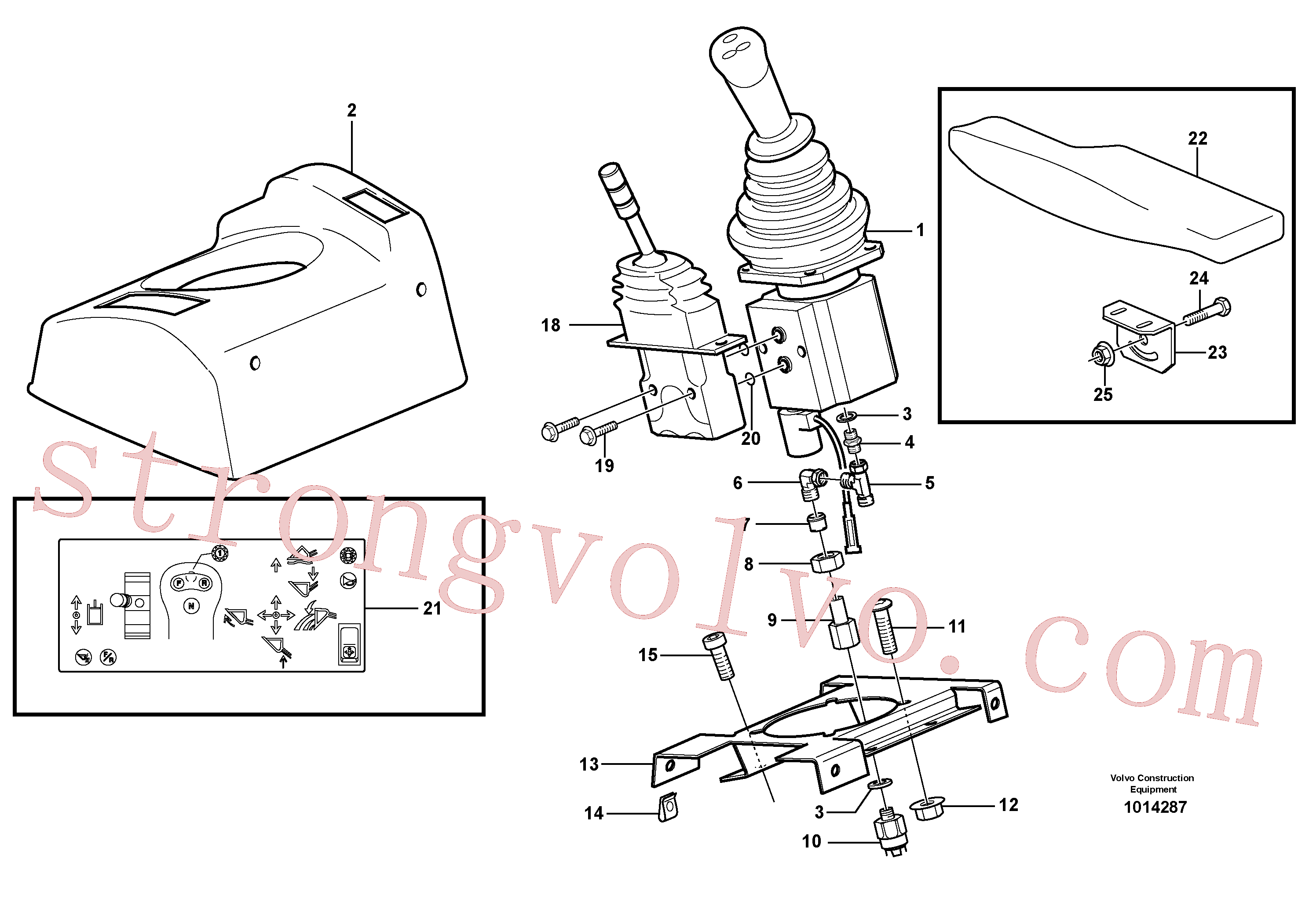 VOE11164355 Volvo Válvula servomotora com acessórios(1014287 Montagem)