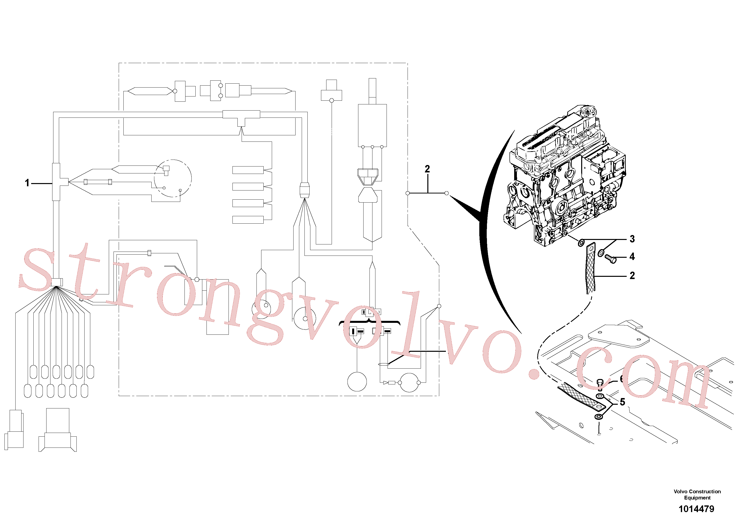 Volvo Acessórios para escavadeira VOE11805710 Parafuso sextavado Acessórios