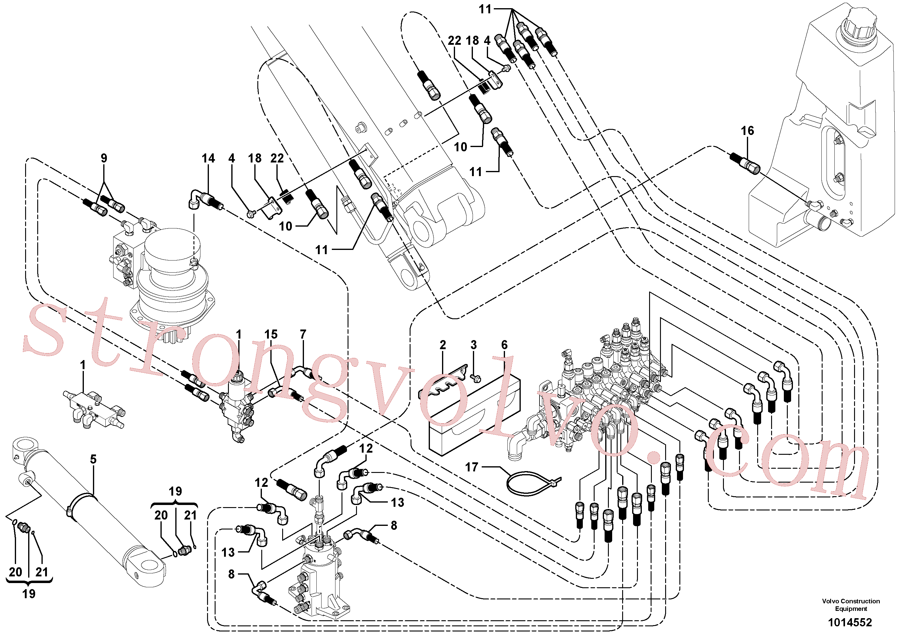 Atacado VOE11800927 Placa de encosto Volvo escavadeira