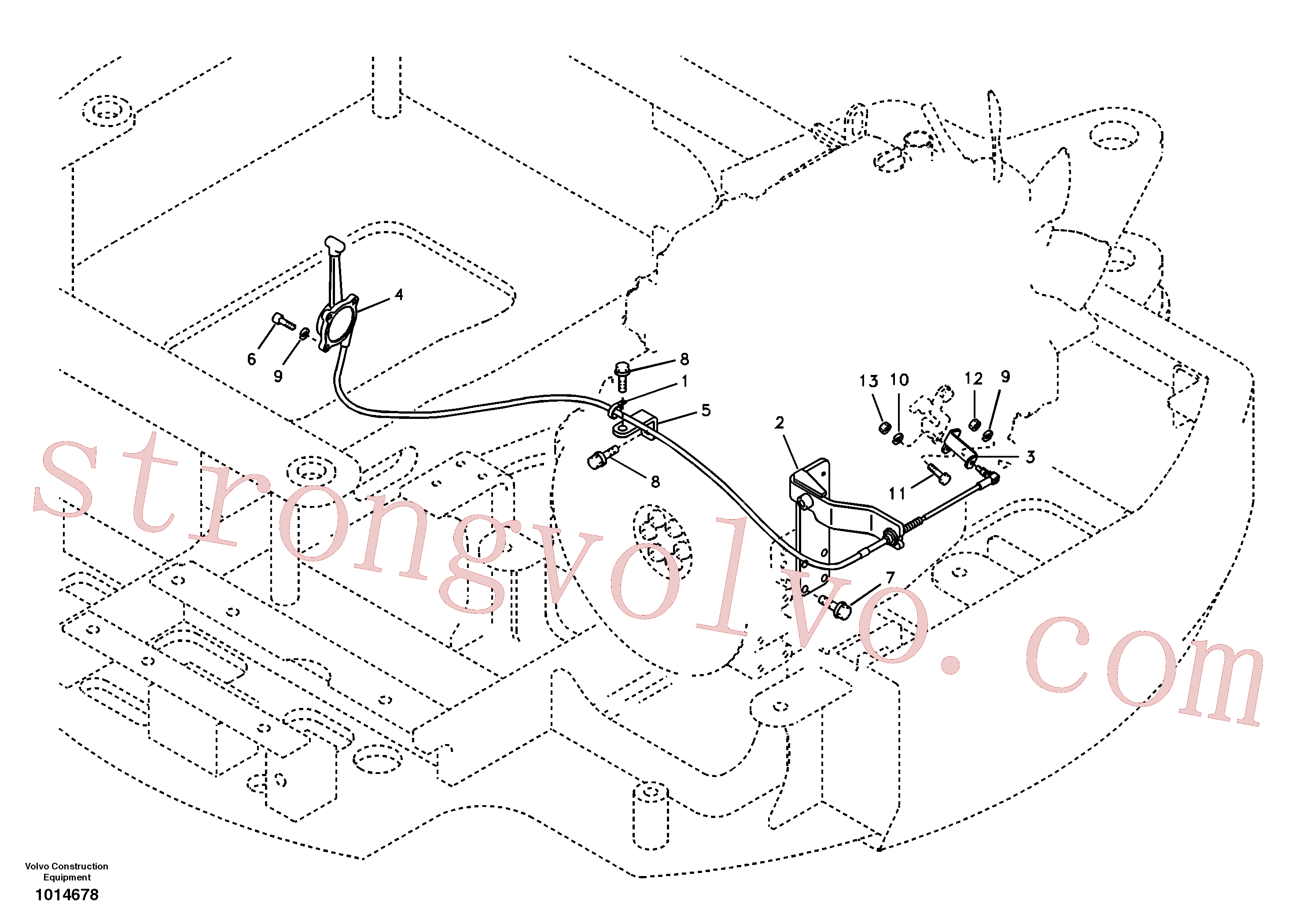 SA9111-10500 Volvo Comando de velocidade(1014678 Montagem)