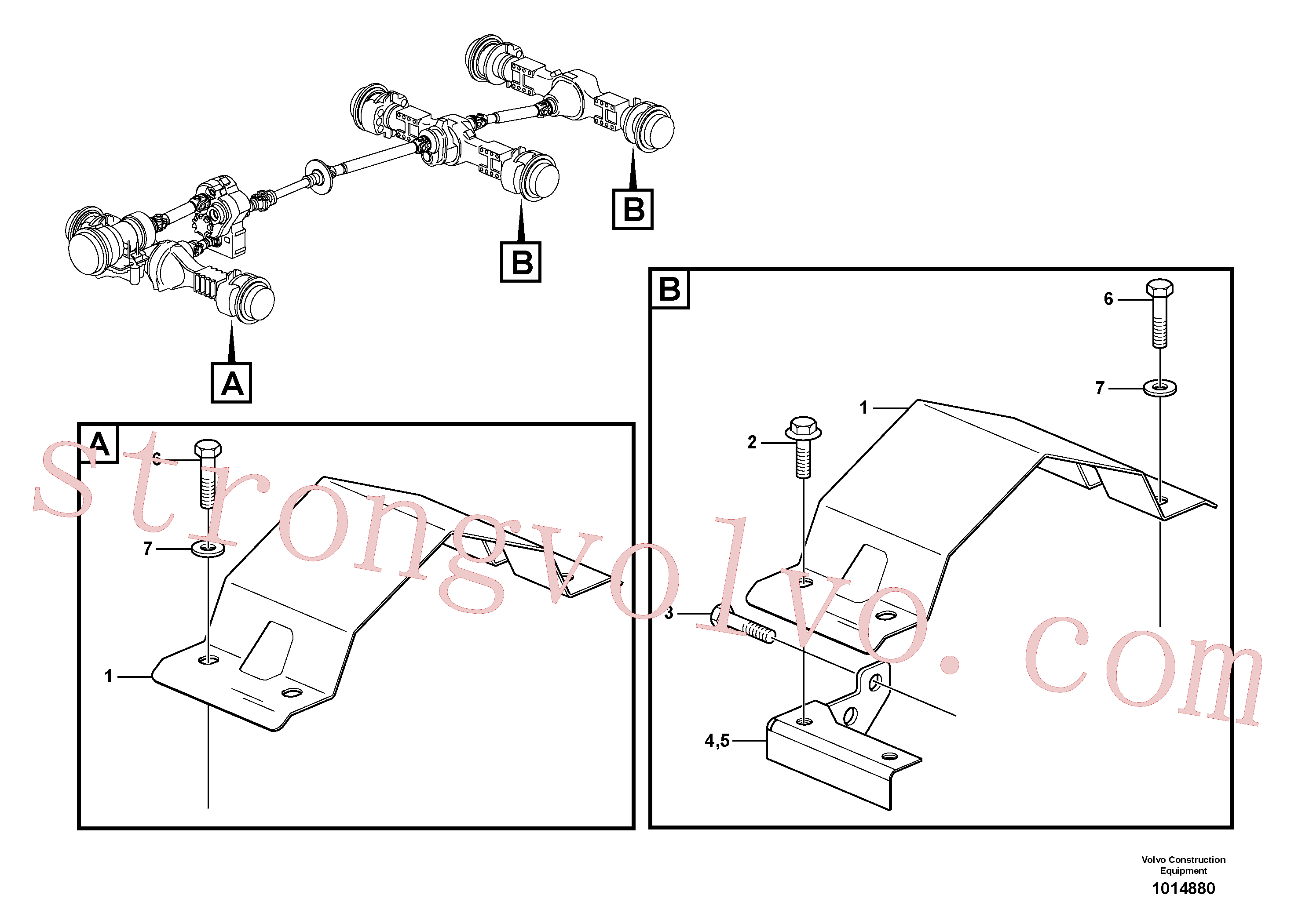 VOE955383 Volvo Resguardo de travões(1014880 Montagem)
