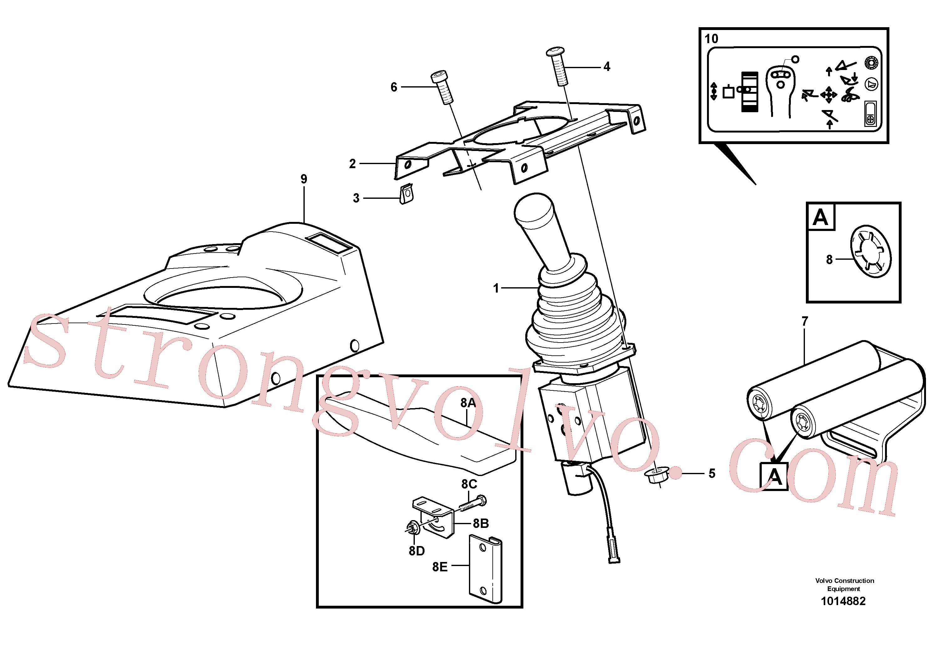 VOE11164355 Volvo Válvula servomotora com acessórios.(1014882 Montagem)