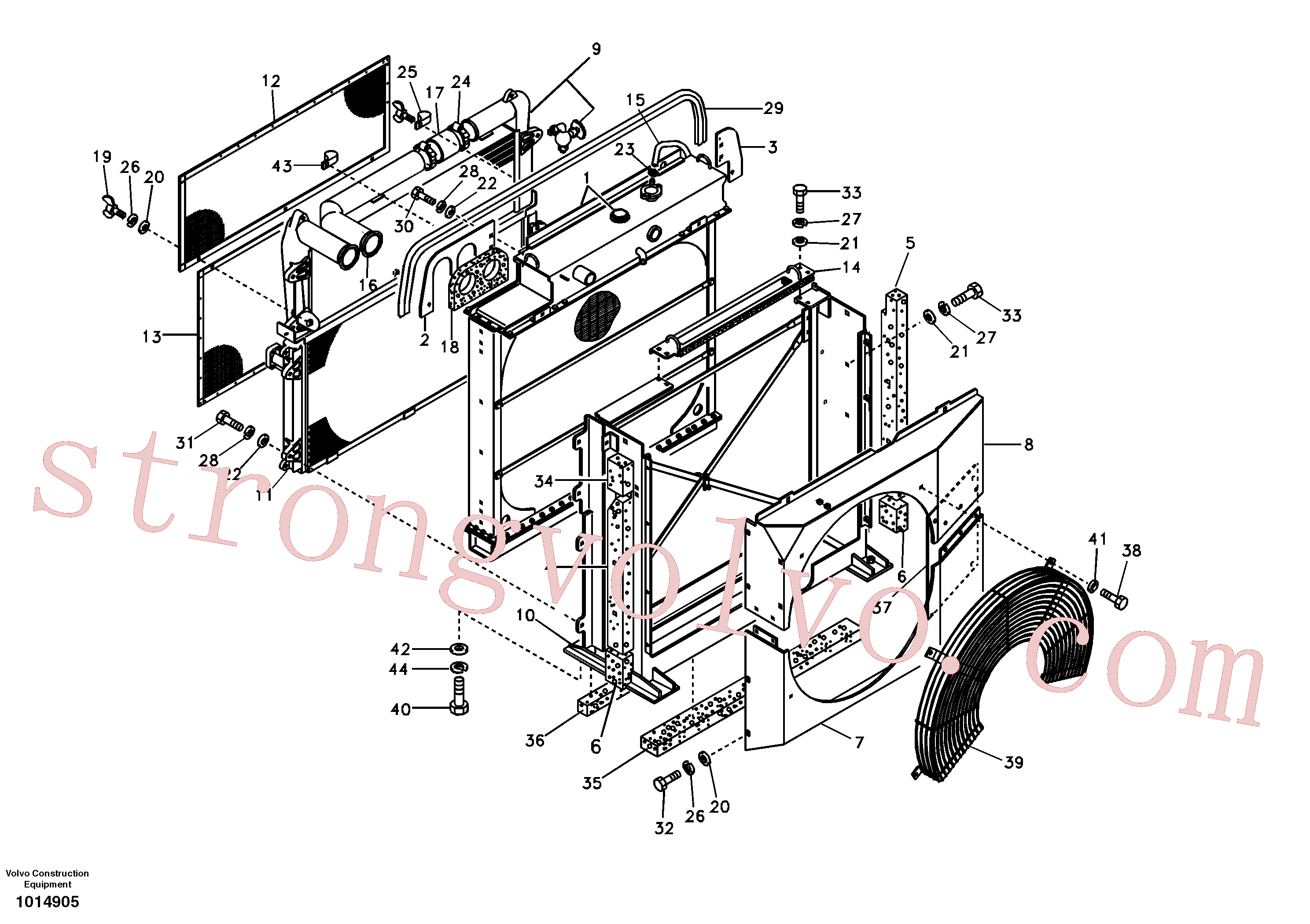 SA9313-10325 Volvo Radiador(1014905 Montagem)