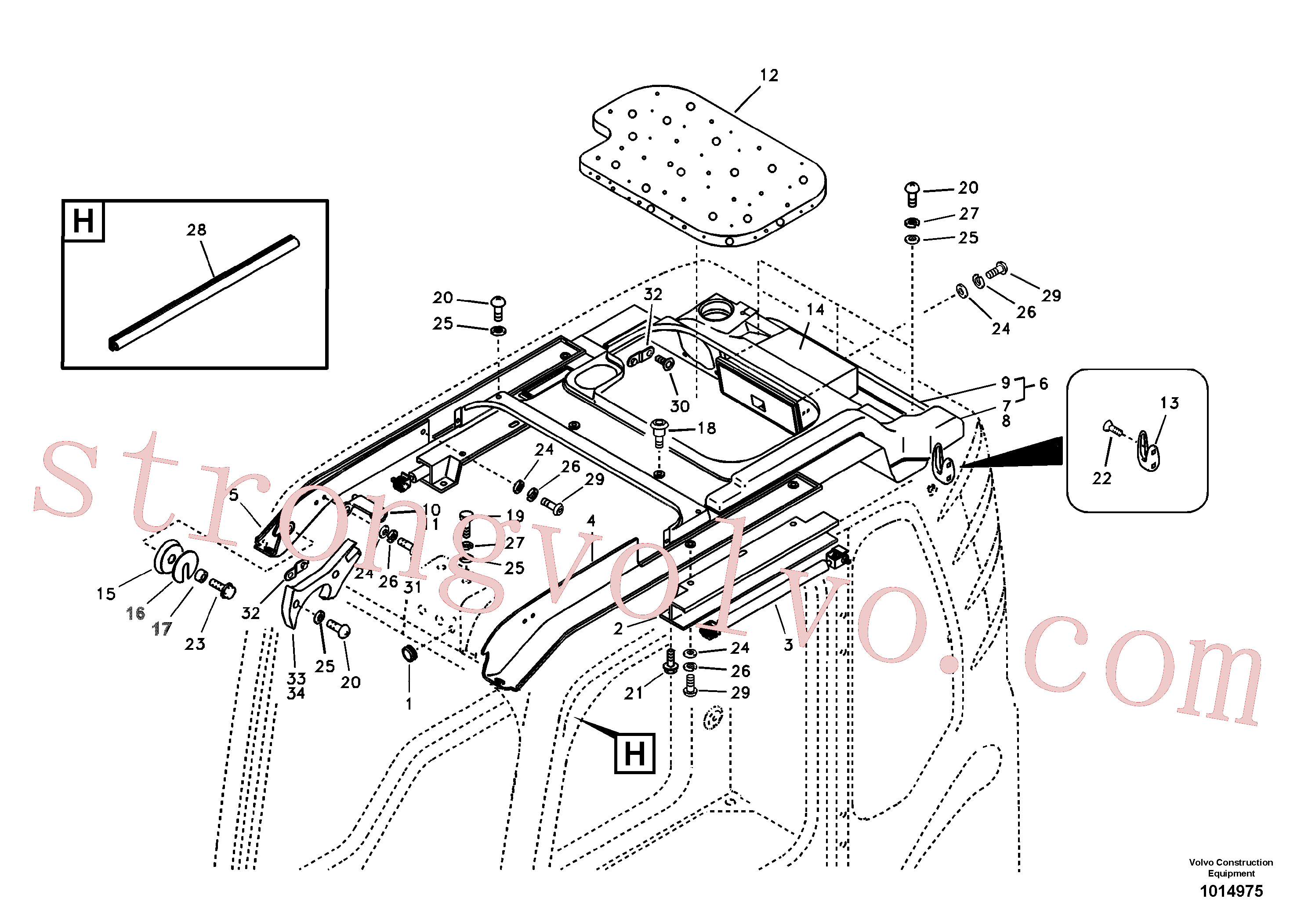VOE969737 Volvo Cabina do operador(1014975 Montagem)