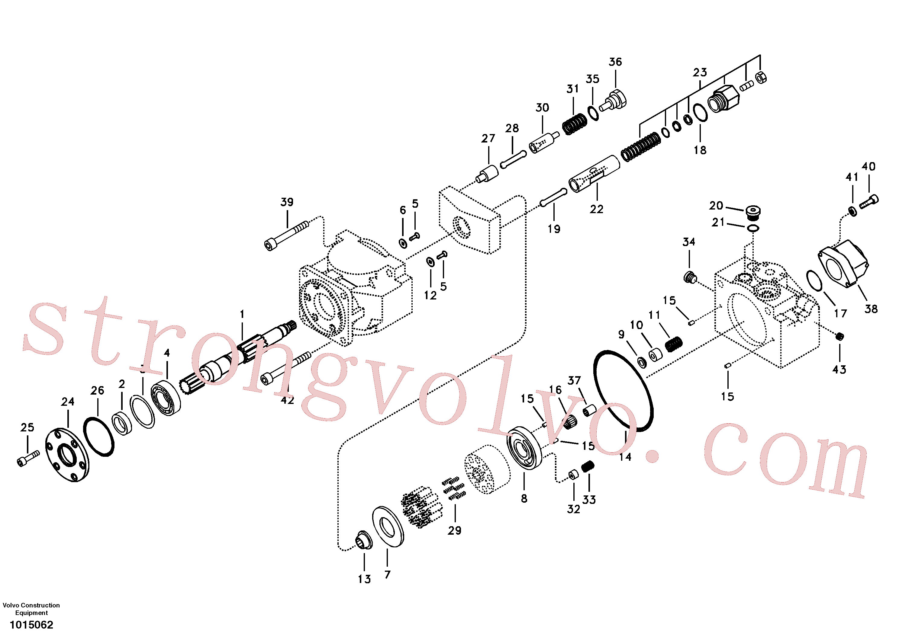 VOE14528804 Volvo Bomba hidráulica(1015062 Montagem)