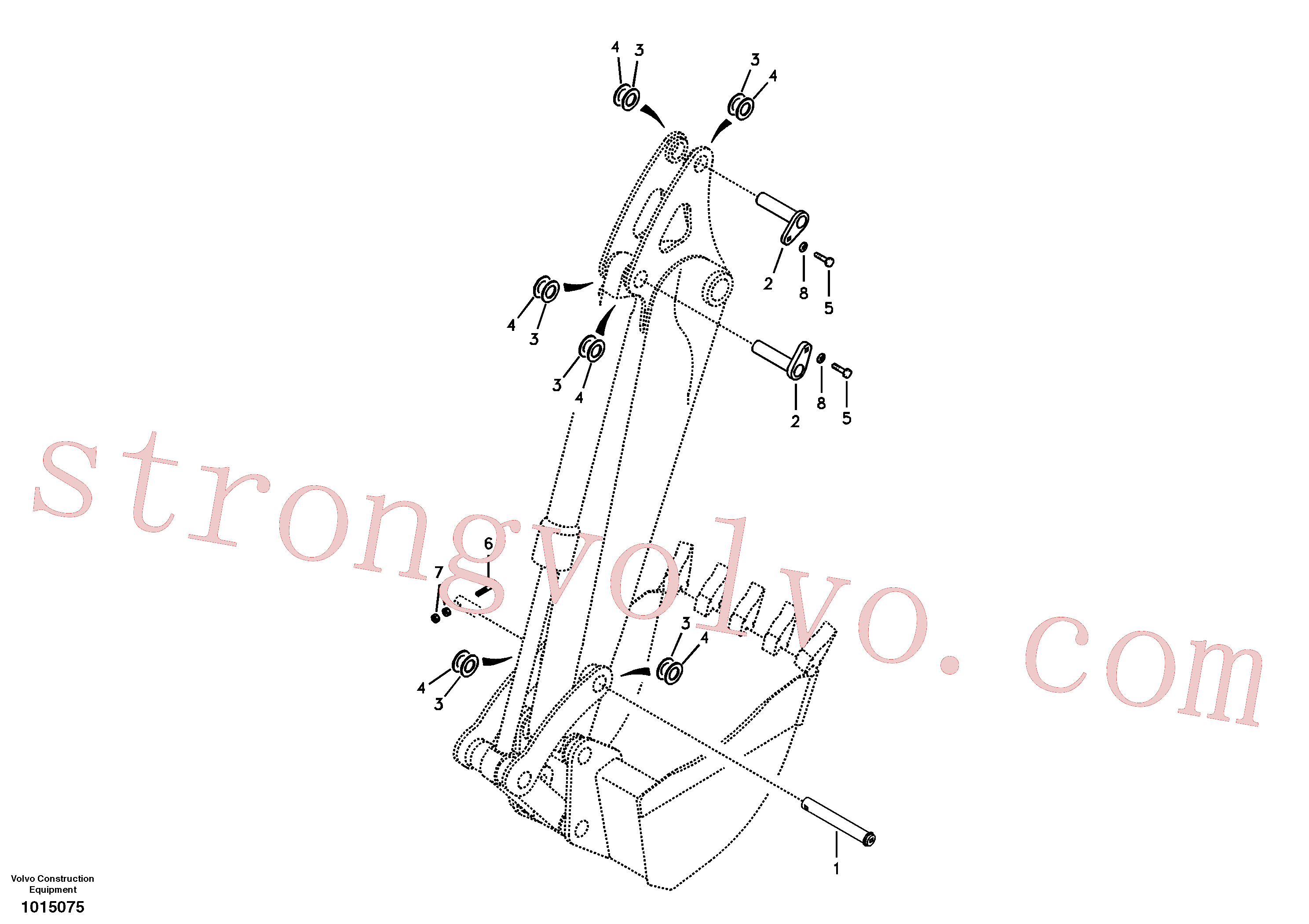 VOE14520901 Volvo Elos do braço de afundamento(1015075 Montagem)