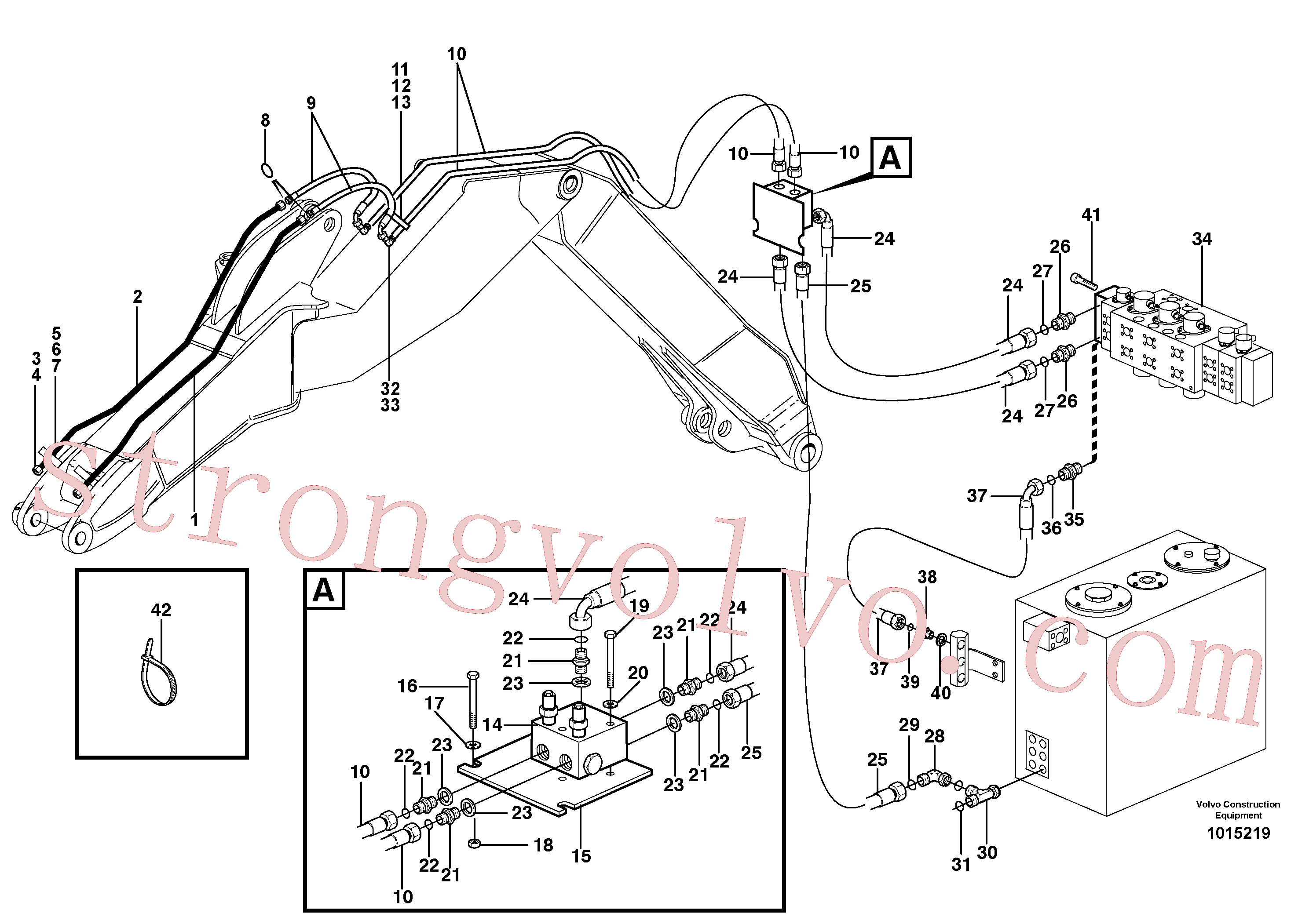 Volvo Montagem VOE14346779 Mangueira hidráulica Acessórios