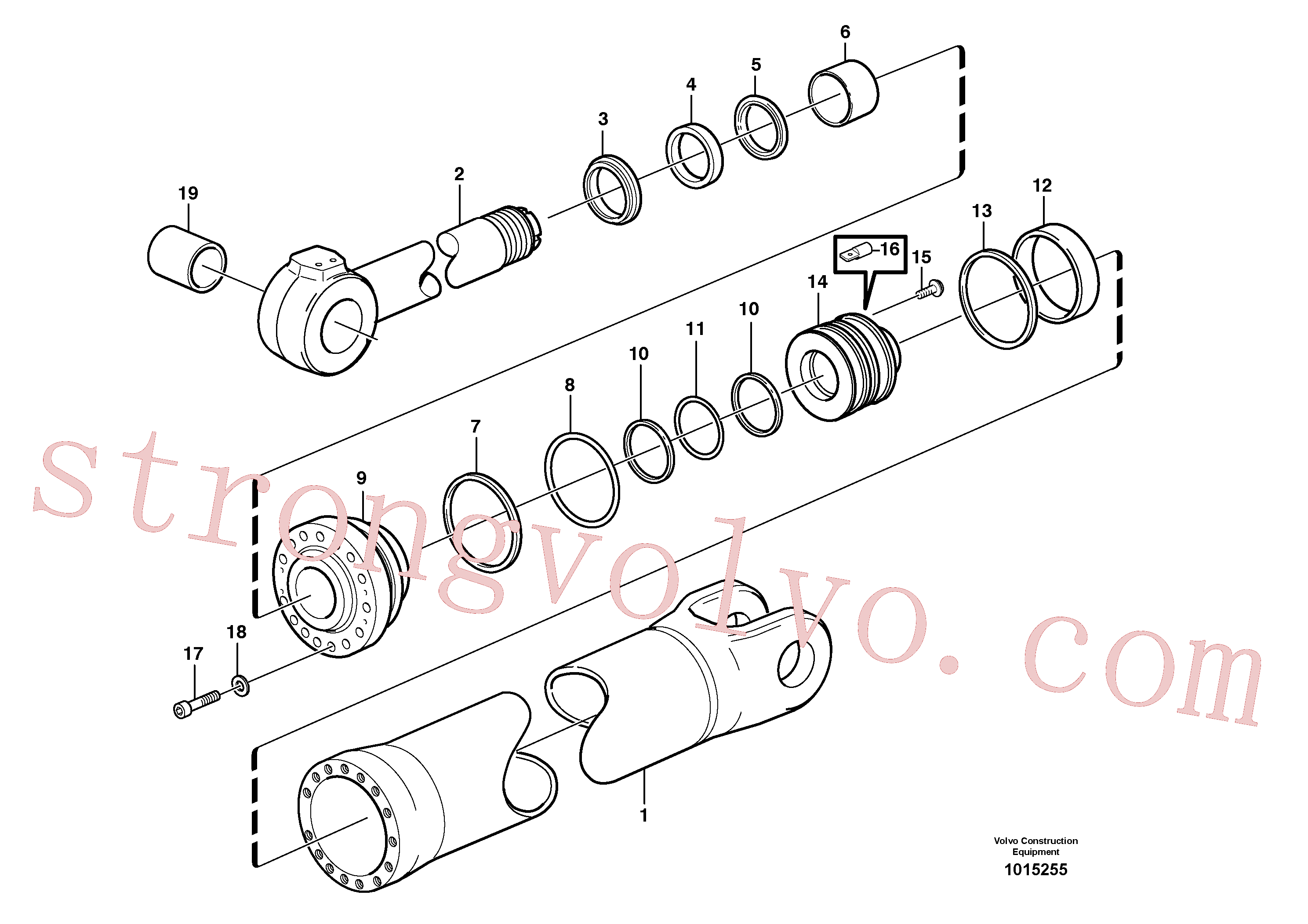 Atacado VOE11141133 Bucha Volvo escavadeira