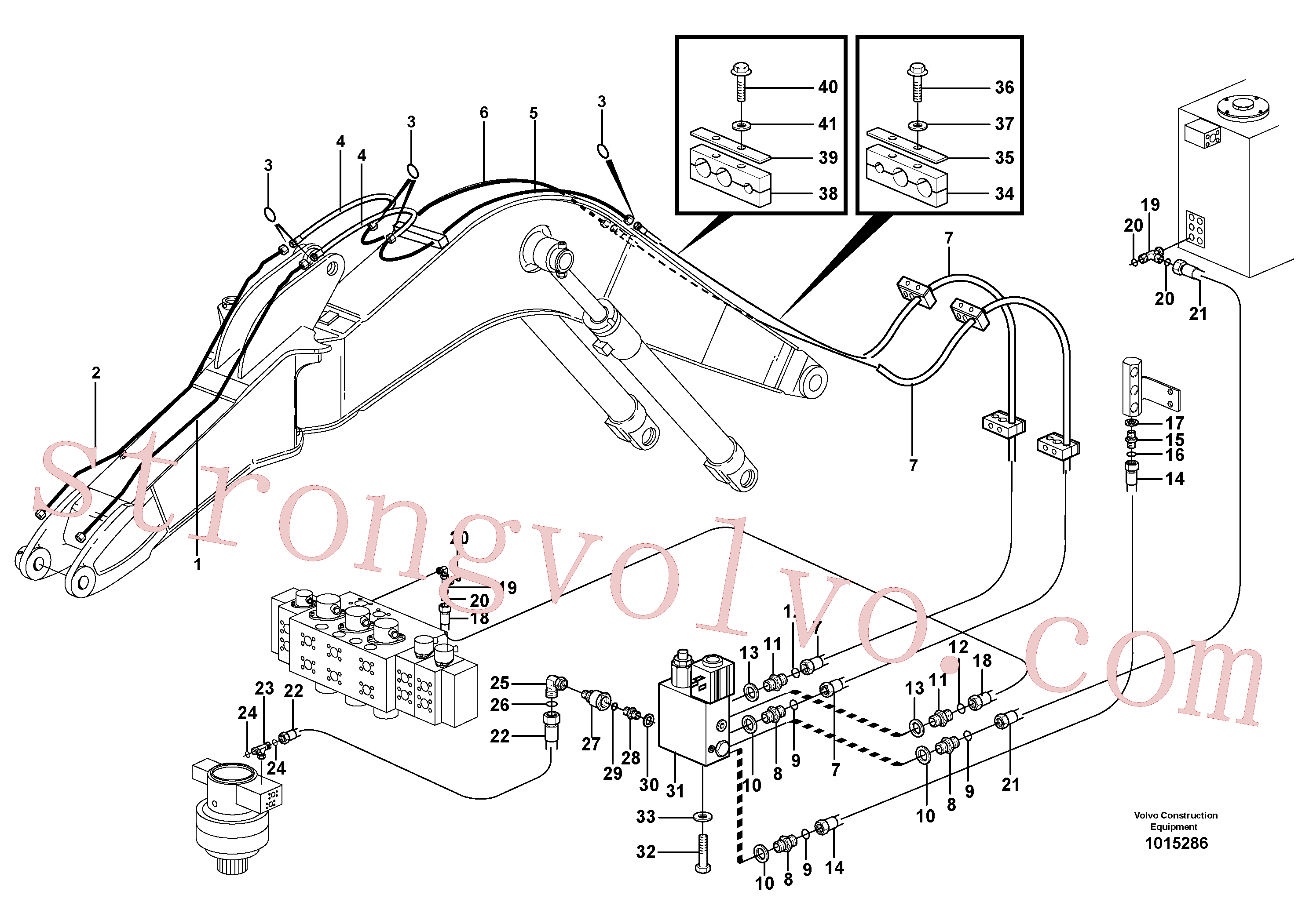 Atacado VOE14372130 Tube Assembly Volvo escavadeira