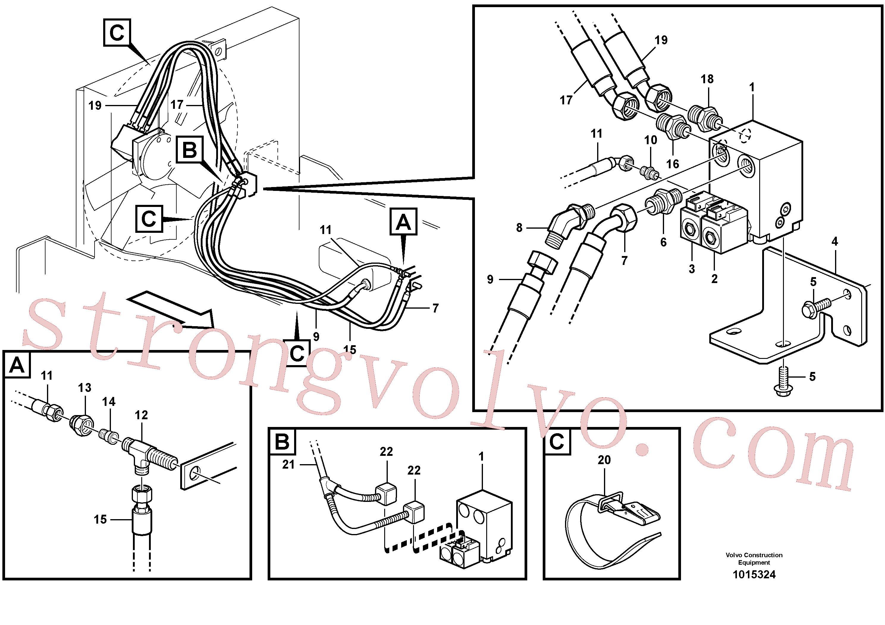 VOE11709807 Volvo Ventilador reversível(1015324 Montagem)