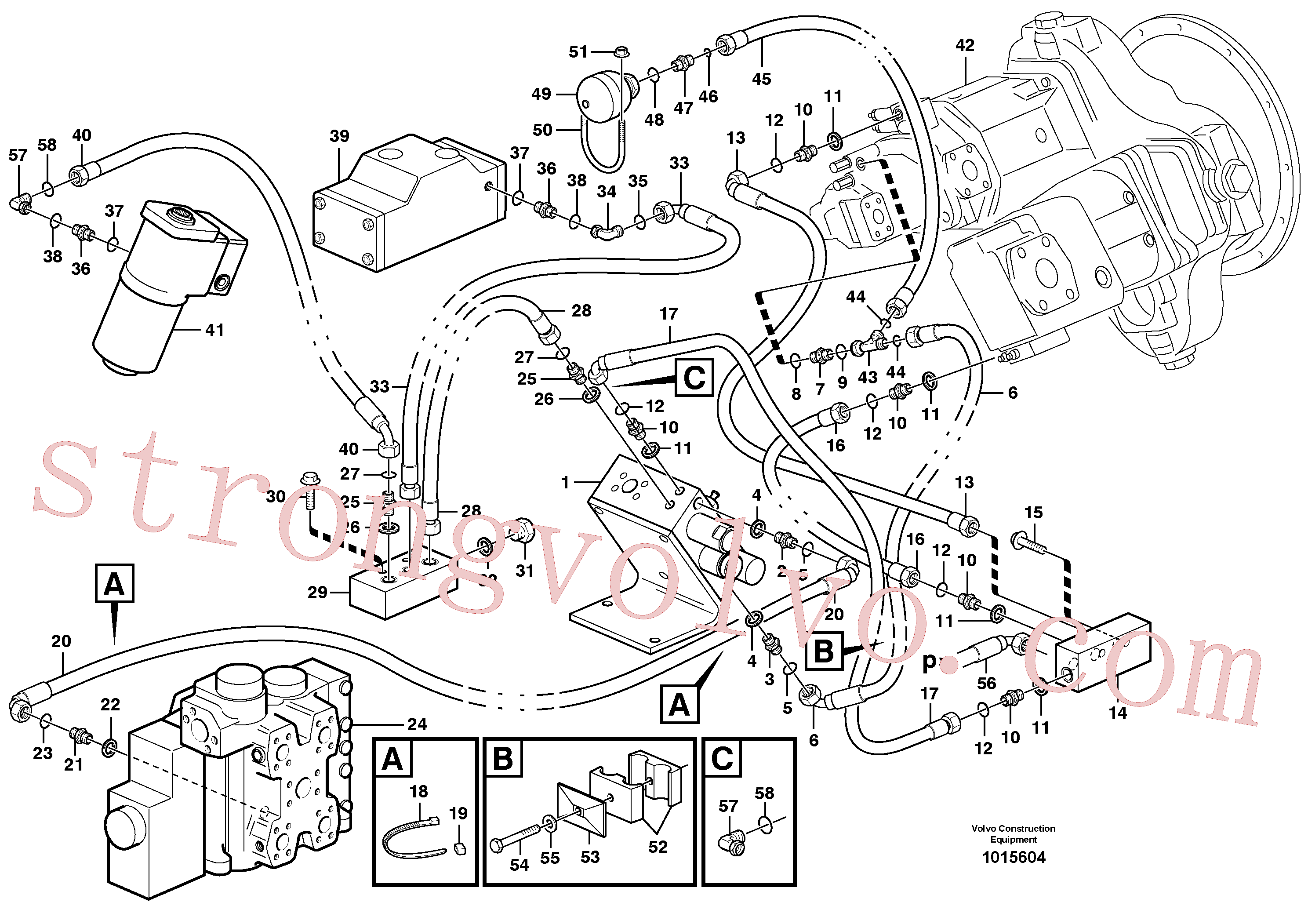 VOE935548 Volvo Linha de detecção de carga(1015604 Montagem)