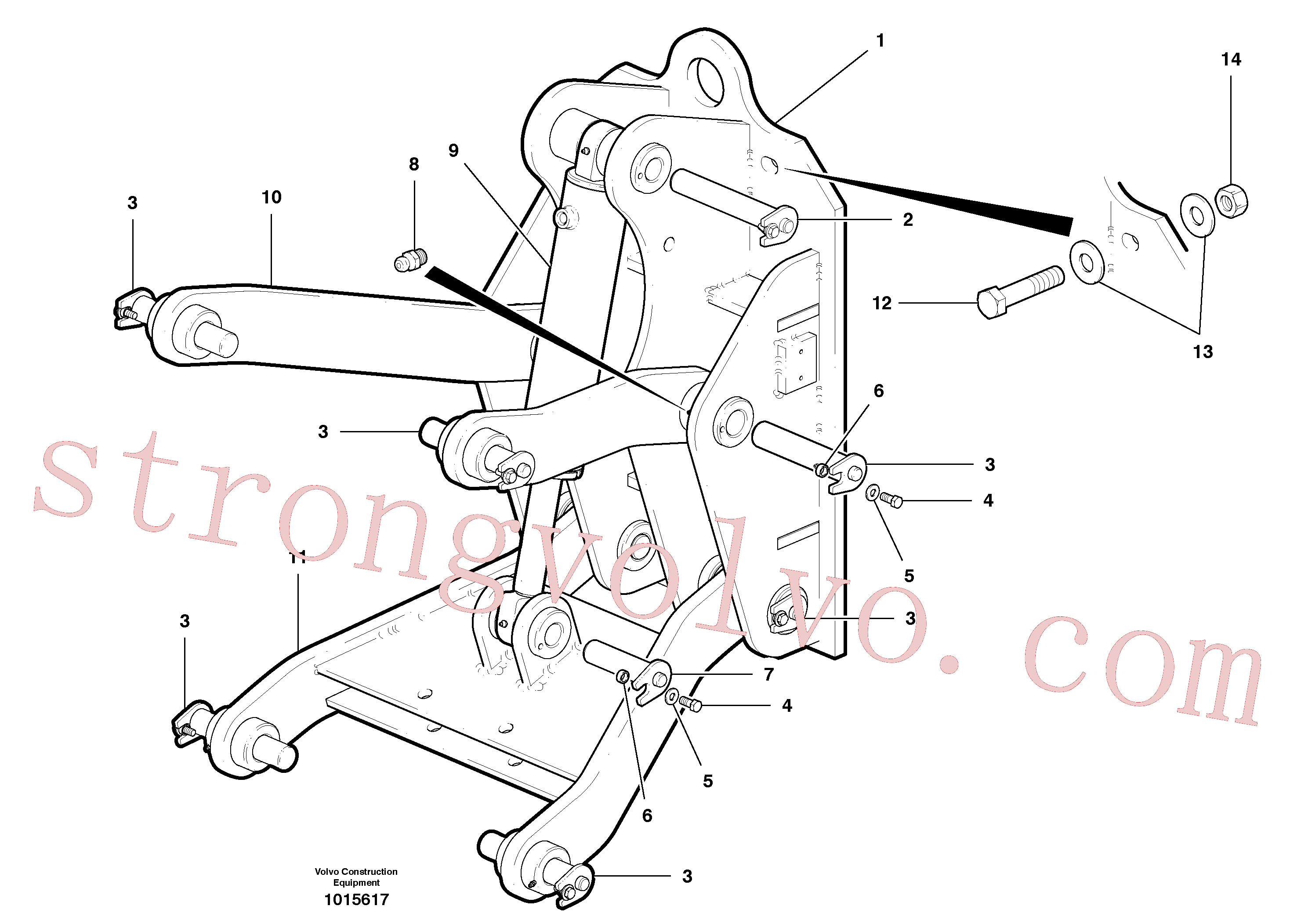 VOE983340 Volvo Elevação paralela(1015617 Montagem)