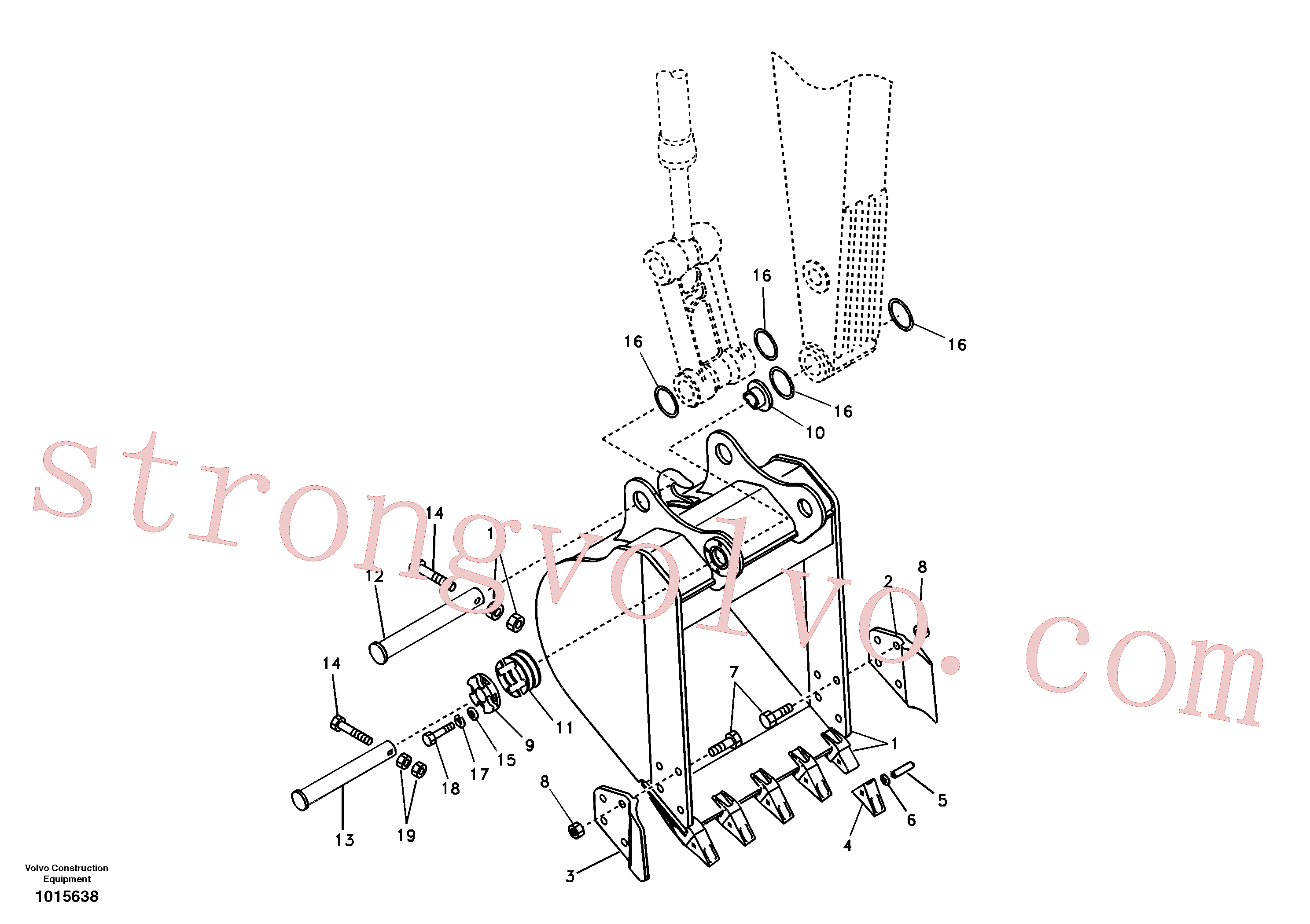 SA1171-00890 Volvo Balde(1015638 Montagem)