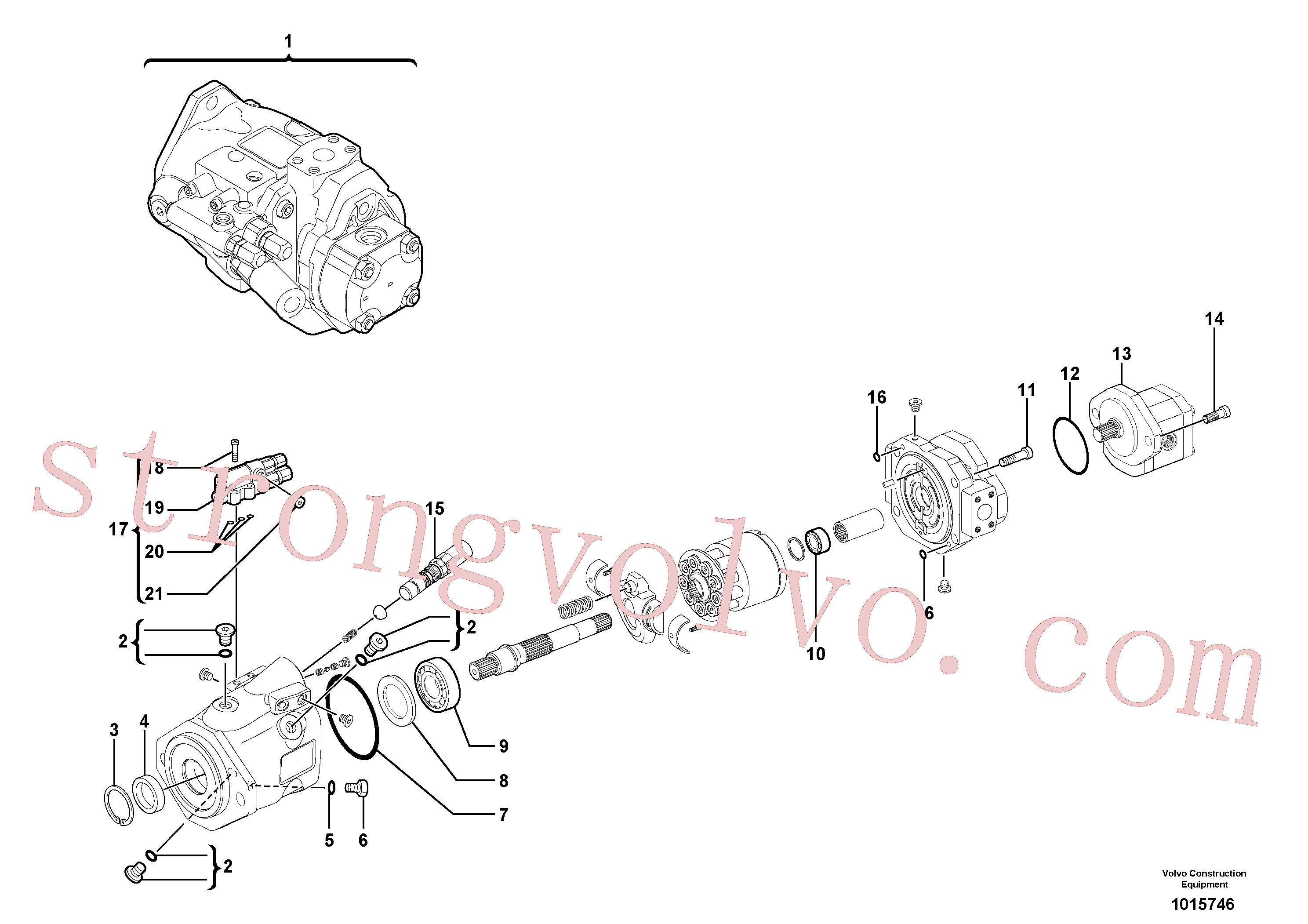 VOE11801338 Bomba Volvo escavadeira