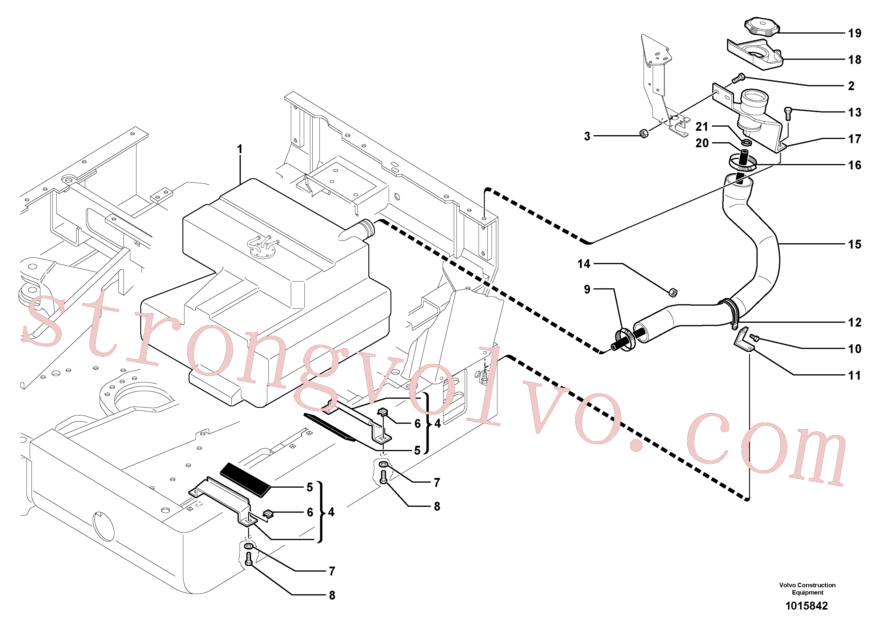 VOE11806262 Volvo Circuito de combustível(1015842 Montagem)