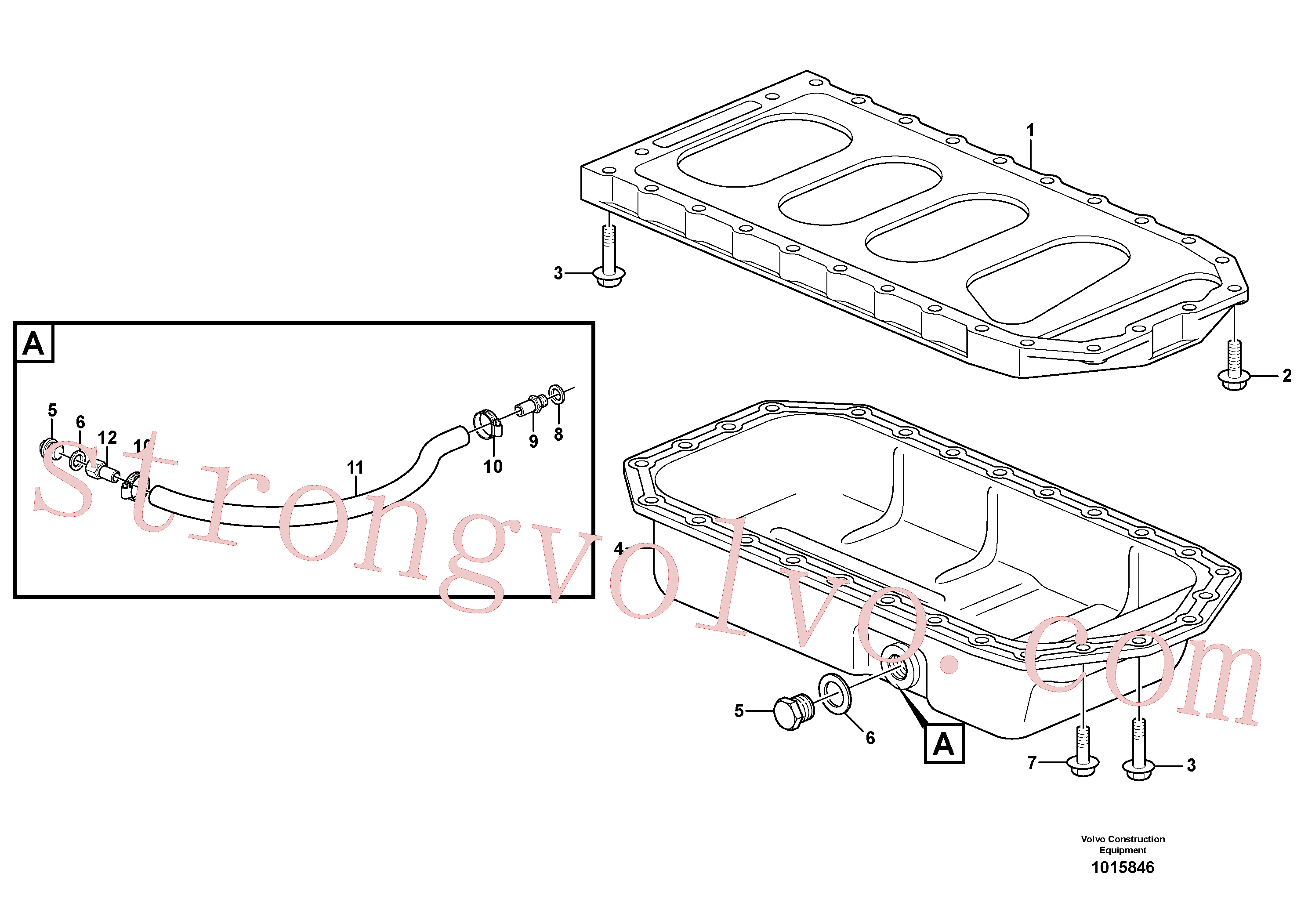 VOE14013954 Volvo Cárter de óleo(1015846 Montagem)