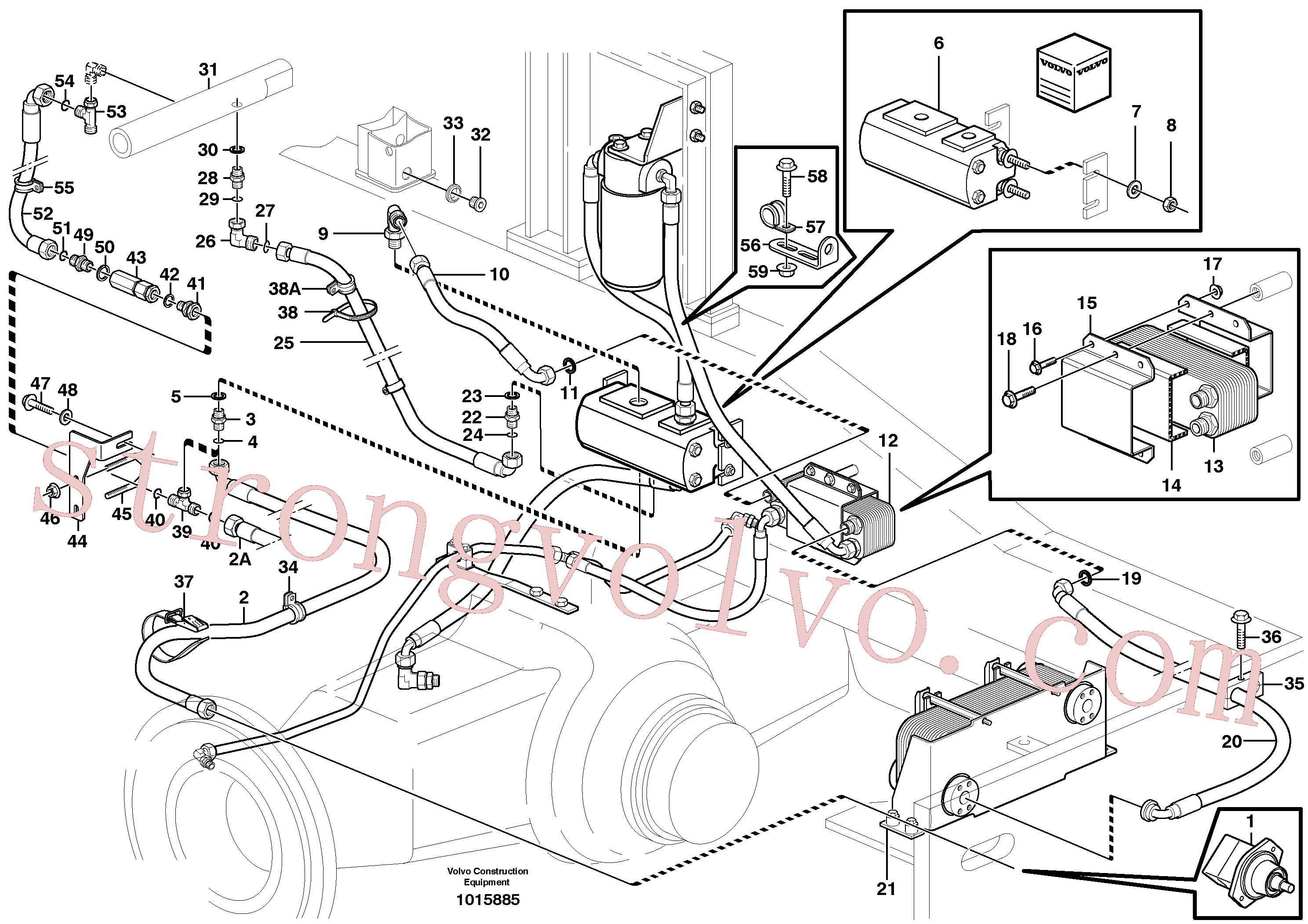 Volvo Montagem VOE935877 Niple-t Acessórios