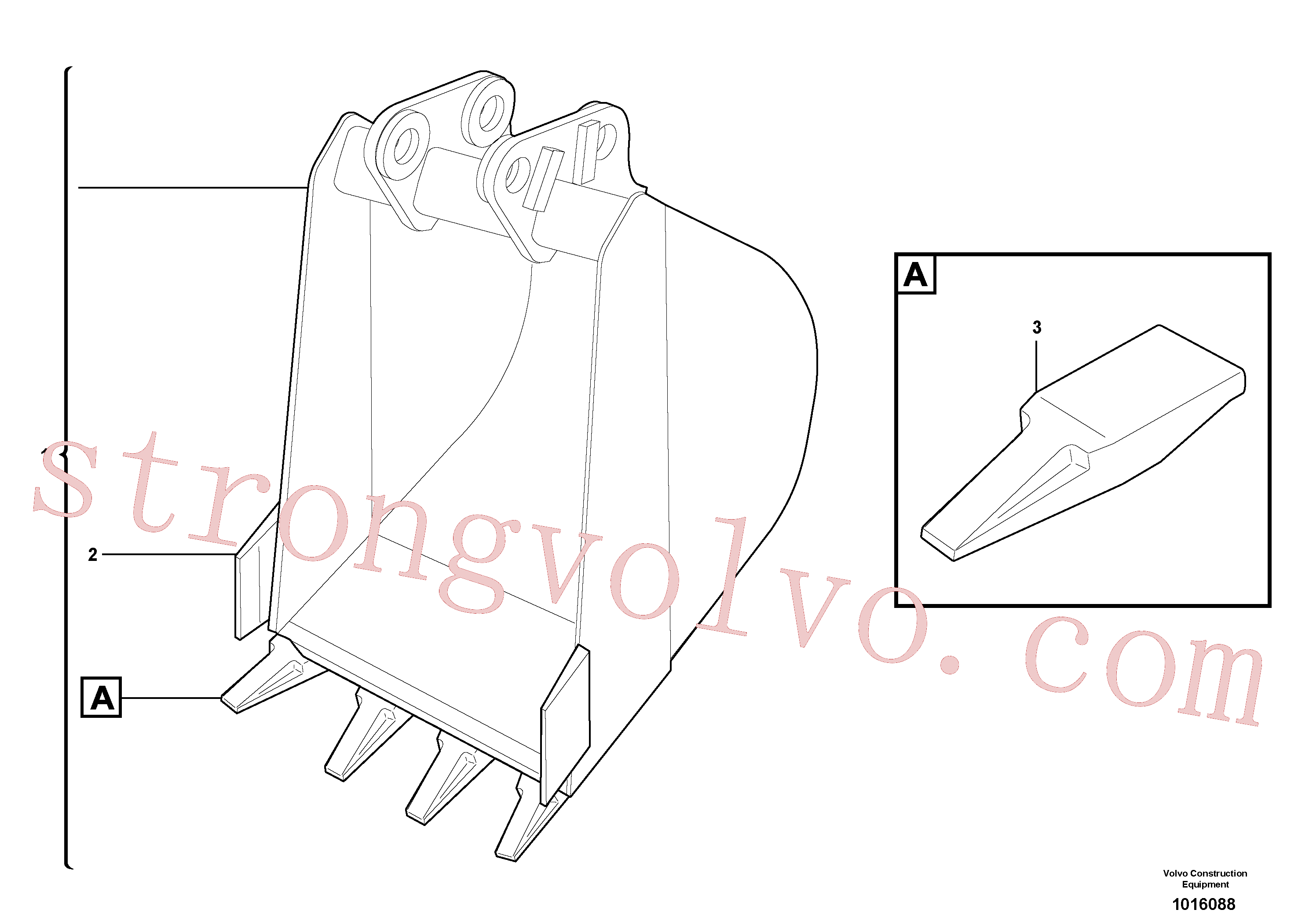 VOE11804791 Volvo Balde(1016088 Montagem)