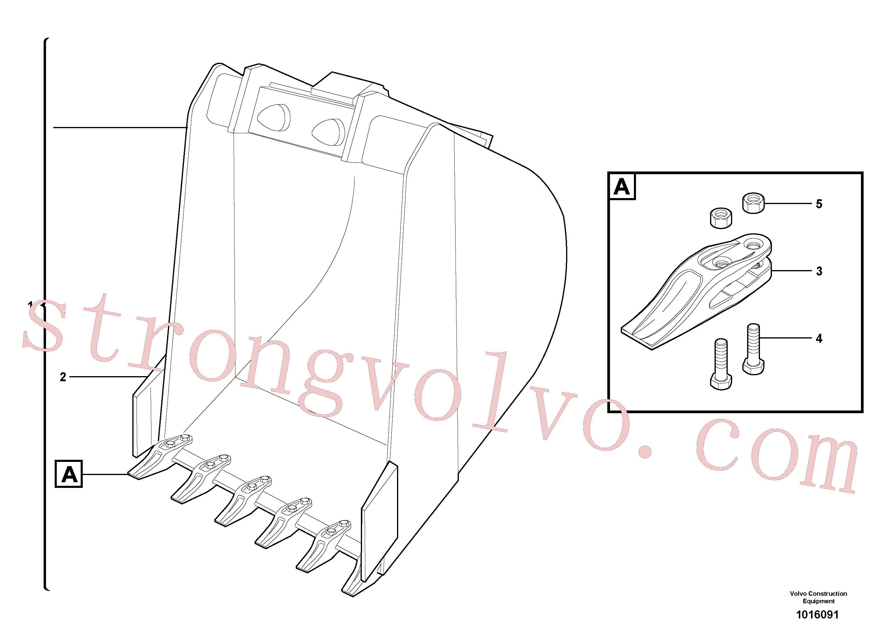 VOE11806914 Caçamba normal Volvo escavadeira